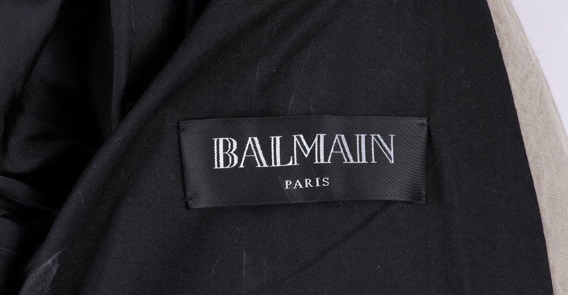 Balmain Balmain Cotton Asymmetrical Zip-Up Biker Jacket Size US L / EU 52-54 / 3 - 5 Thumbnail