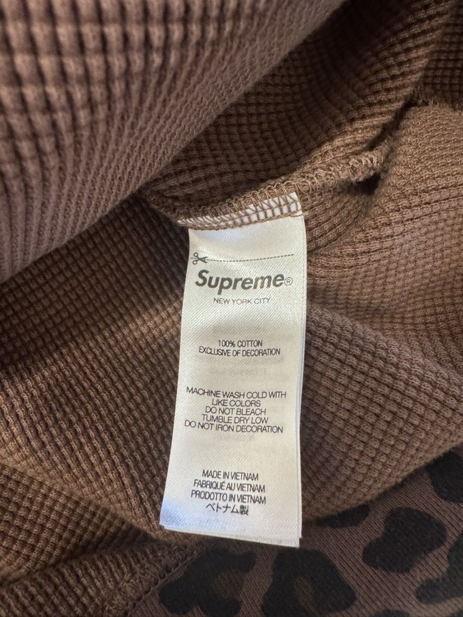 Supreme SS25 SUPREME hooded zip up thermal leopard Size US L / EU 52-54 / 3 - 4 Thumbnail