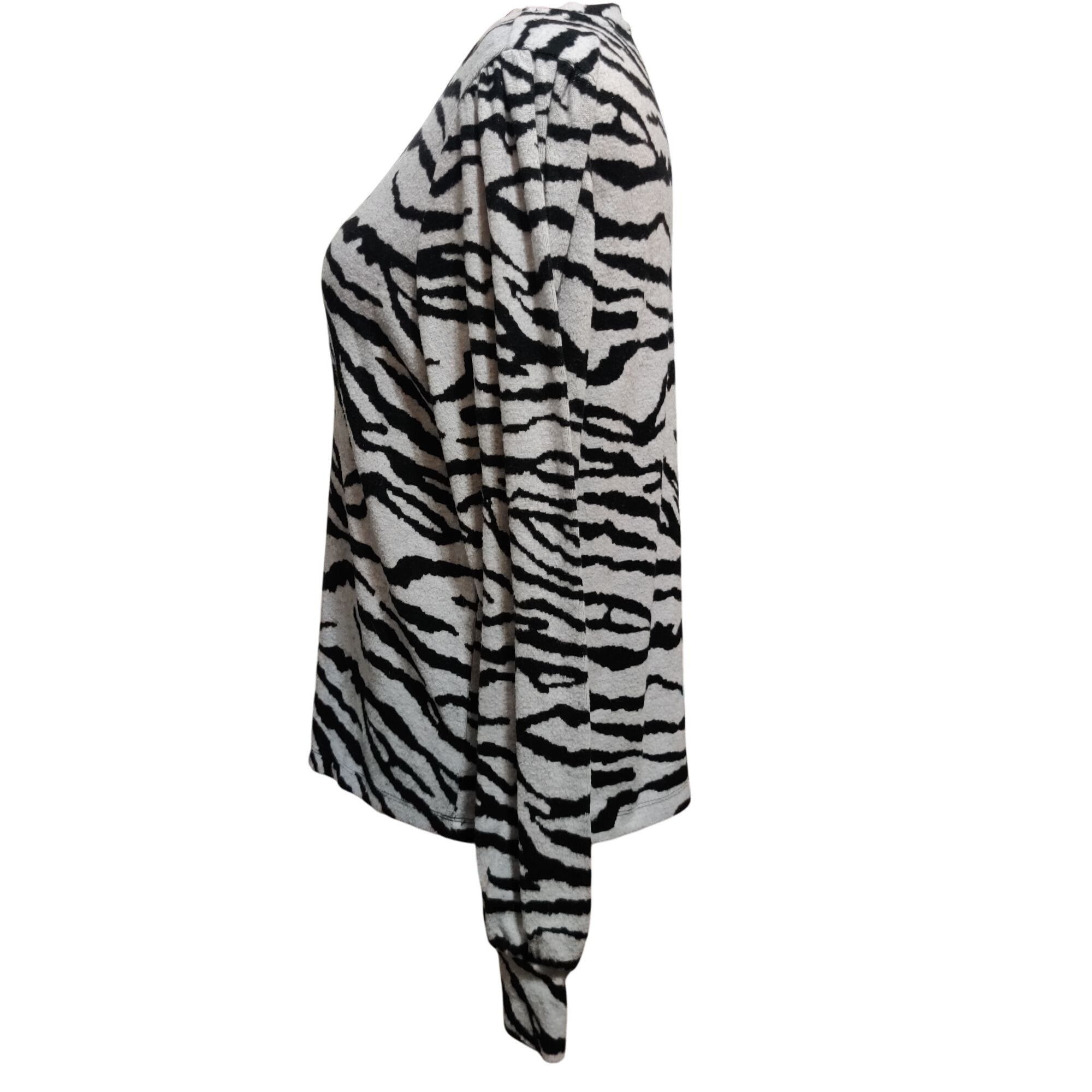 Other Social Standard Sanctuary L Zebra Print Long Sleeve Scoop Ne Size L / US 10 / IT 46 - 4 Thumbnail