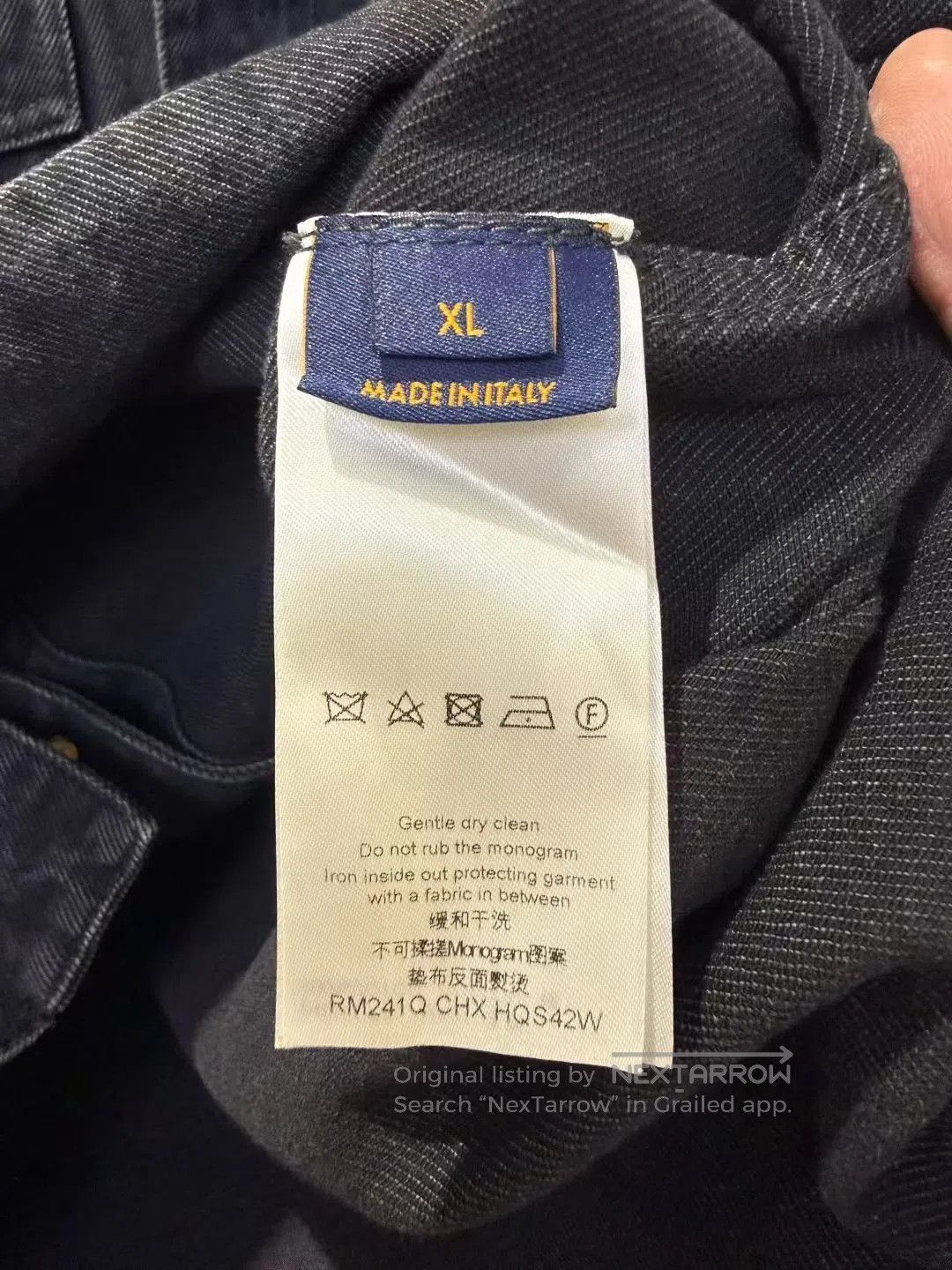 Louis Vuitton Louis Vuitton LV Embossed Logo Denim Jacket. Size US XL / EU 56 / 4 - 5 Thumbnail