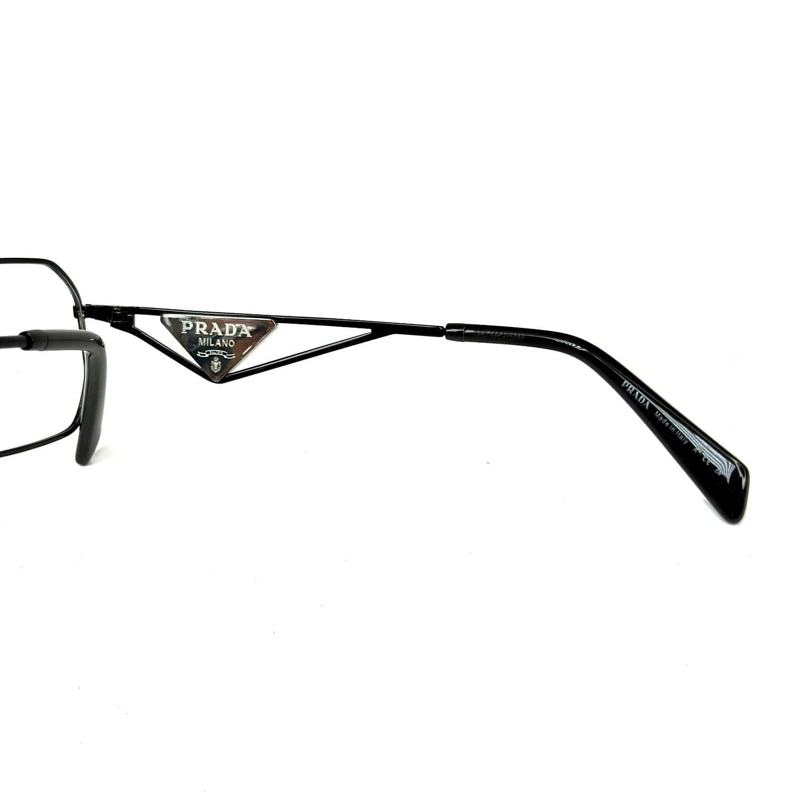 Prada PRADA TAMPO PRA53V Black Triangle Logo Metal Eyeglasses A53 Size ONE SIZE - 3 Thumbnail