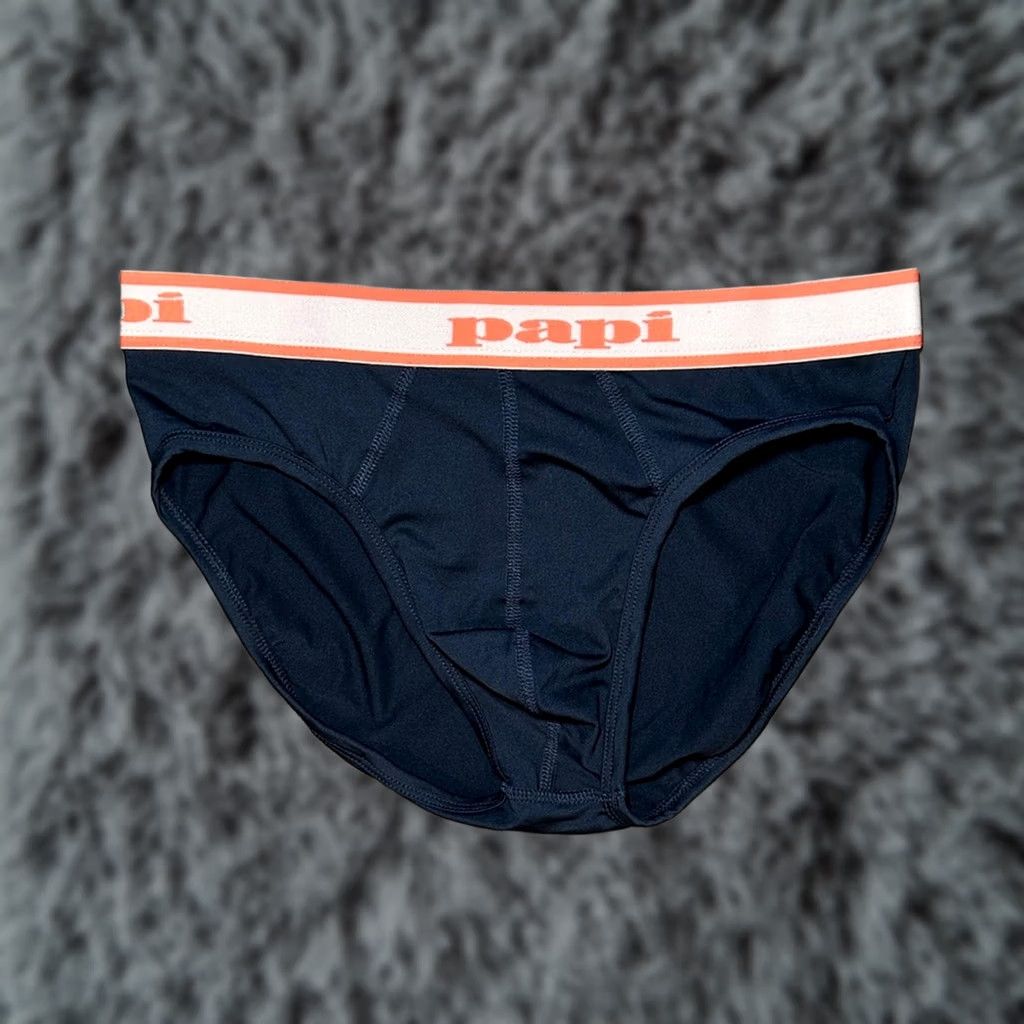 Vintage Papi Brief Underwear Hip Microfiber Navy Blue Small Mens S Regular NWOT Size US 29 - 1 Thumbnail