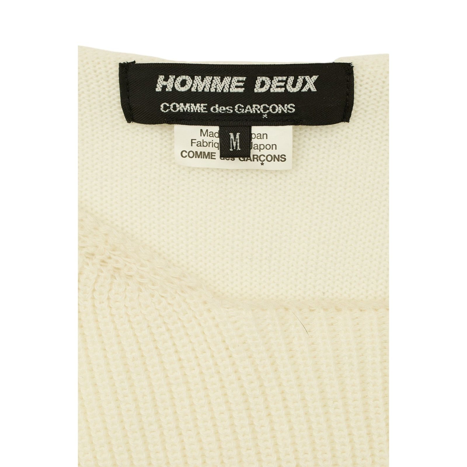 2022 Homme Deux White Knit Sweater
