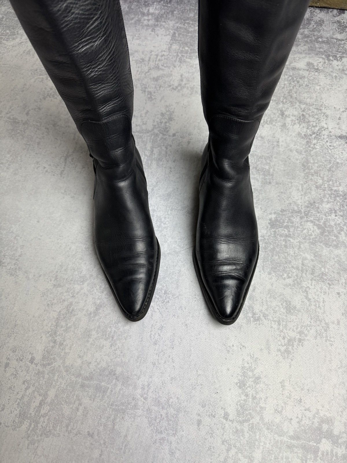 Gucci Gucci By Tom Ford Rare Vintage Moto Racing Y2K Leather Boots Size US 6.5 / IT 36.5 - 4 Thumbnail