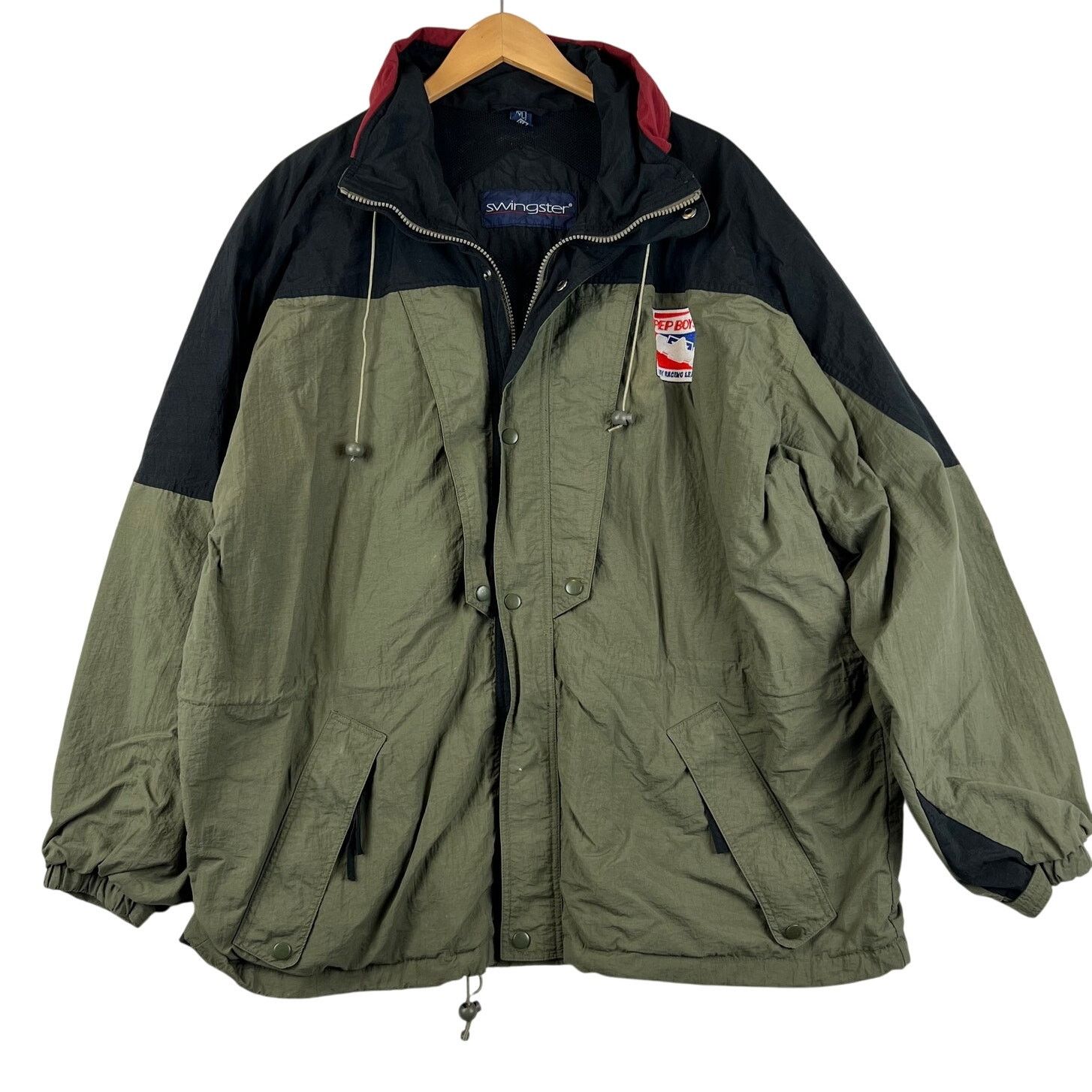 Swingster VTG Pep Boys Indy Racing League Team Green Racing Jacket XL Size US XL / EU 56 / 4 - 1 Thumbnail