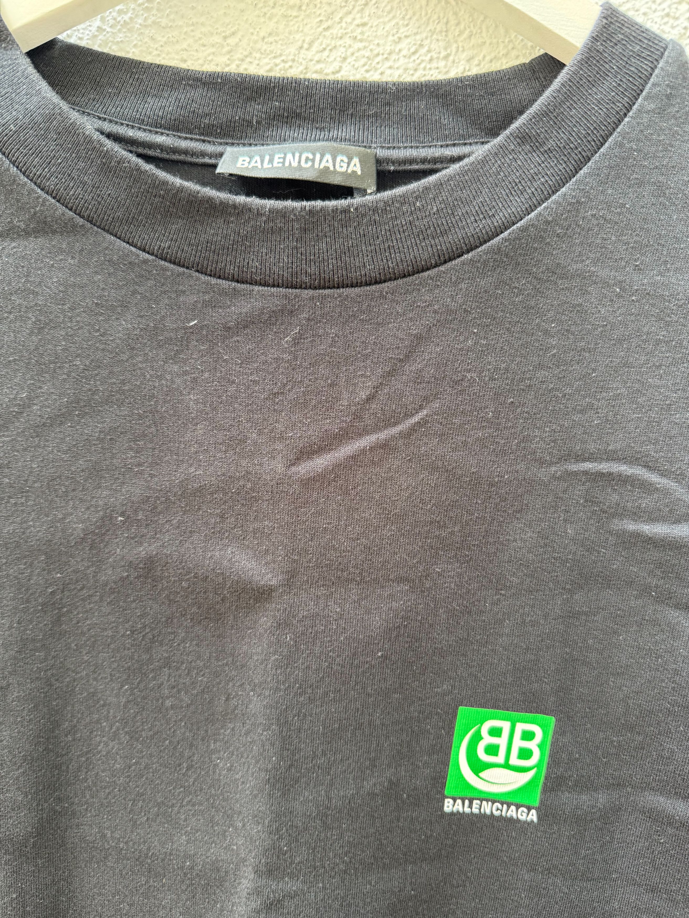 Balenciaga Balenciaga SS20 BB logo leaf eco friendly tee Size US L / EU 52-54 / 3 - 4 Thumbnail