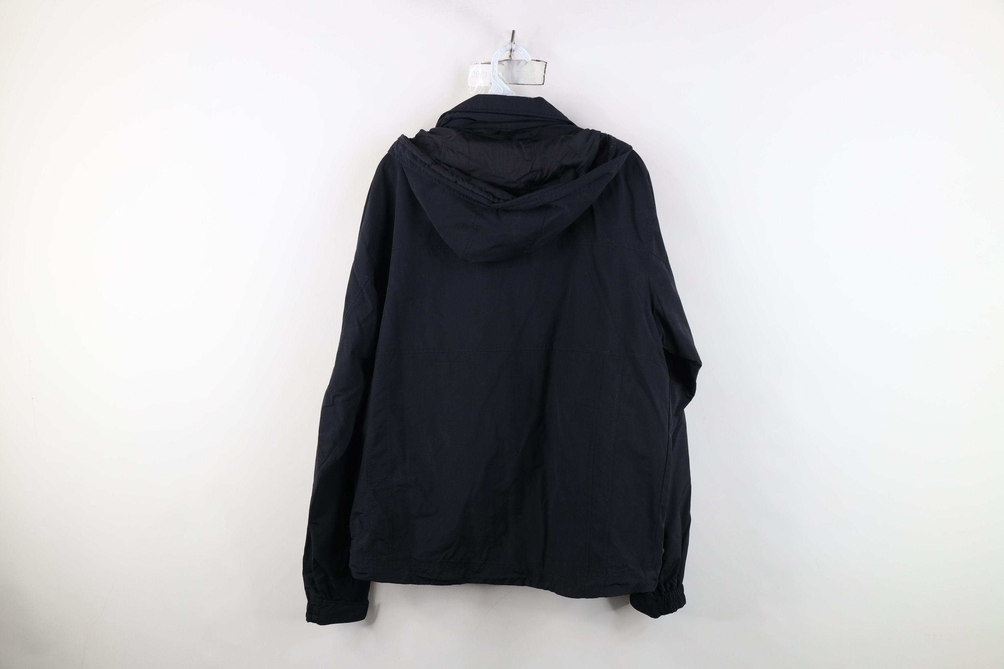 L.L. Bean Vintage LL Bean Waterproof Hooded Rain Bomber Jacket Black Size US S / EU 44-46 / 1 - 13 Thumbnail