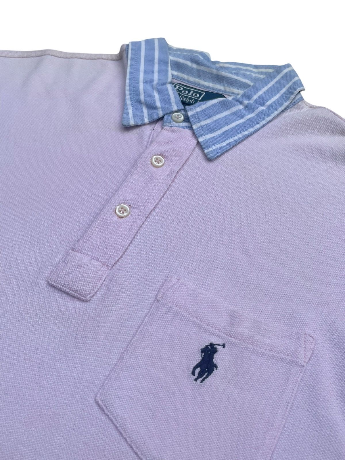 Designer × Polo Ralph Lauren × Vintage Vintage Polo Ralph Lauren Pocket Polo Size US M / EU 48-50 / 2 - 3 Thumbnail