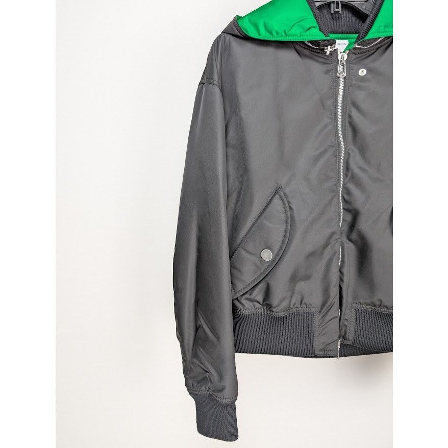 Bottega Veneta o1rshd1 Nylon Garabdine Puffer Jacket in Black Size US S / EU 44-46 / 1 - 3 Thumbnail