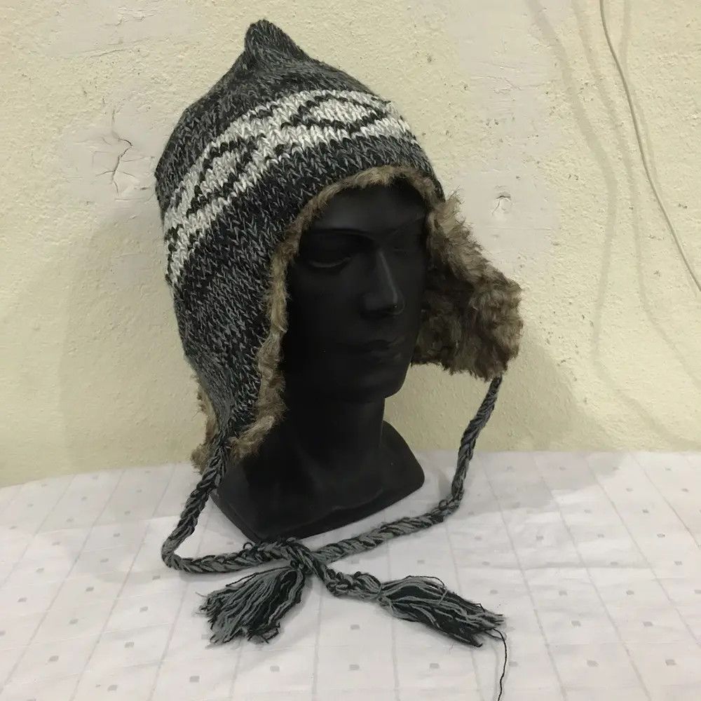 Japanese Brand Japanese Brand Earflap Beanie Hat Size ONE SIZE - 2 Thumbnail
