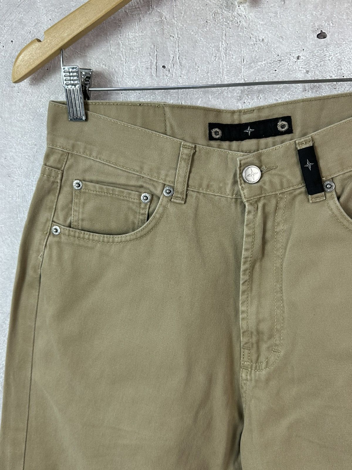 Vintage Stone Island Vintage Logo Beige Made in Italy Pants Size US 30 / EU 46 - 5 Thumbnail