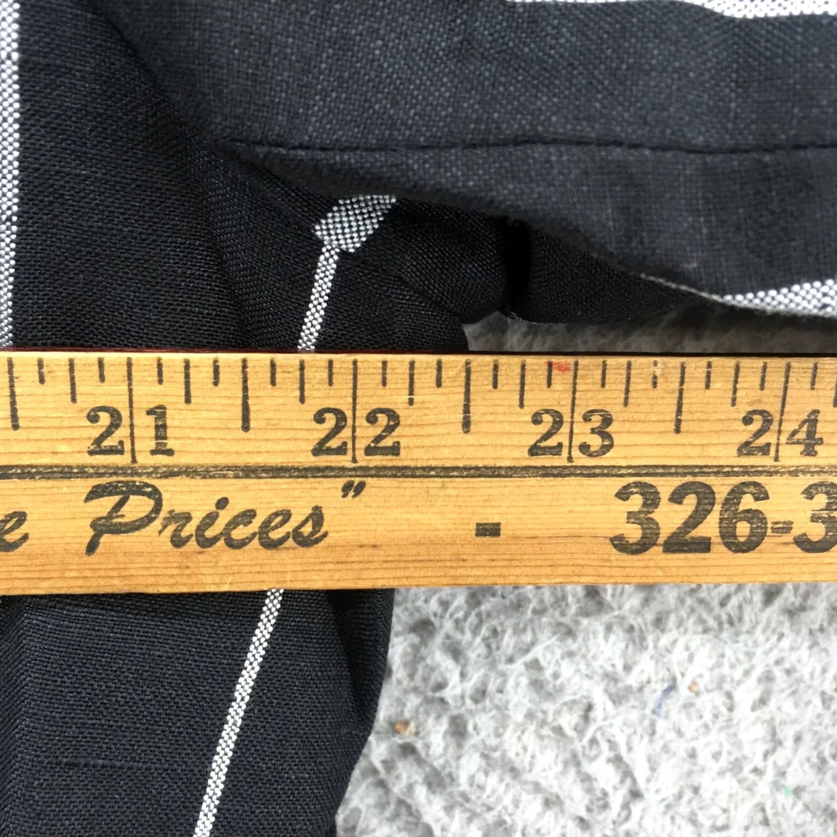 Vintage A New Day Blazer Womens 16 Black Linen Pocket Button Short Jacket Coat Size XXL / US 16-18 / IT 52-54 - 7 Thumbnail