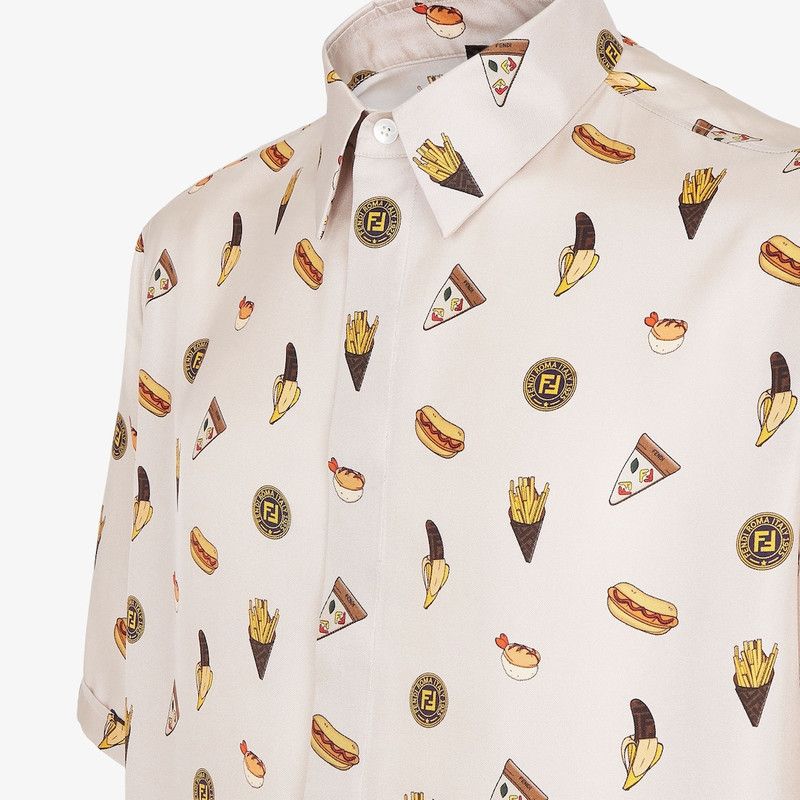Fendi o1s1wg111225 Shirt in White Size US M / EU 48-50 / 2 - 3 Thumbnail