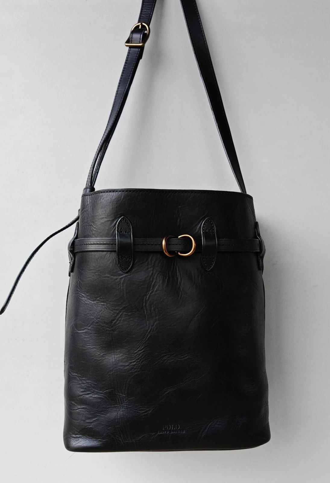 Polo Ralph Lauren Polo Ralph Lauren Bellport Leather Large Bucket Bag FTP 0007 Size ONE SIZE - 1 Thumbnail