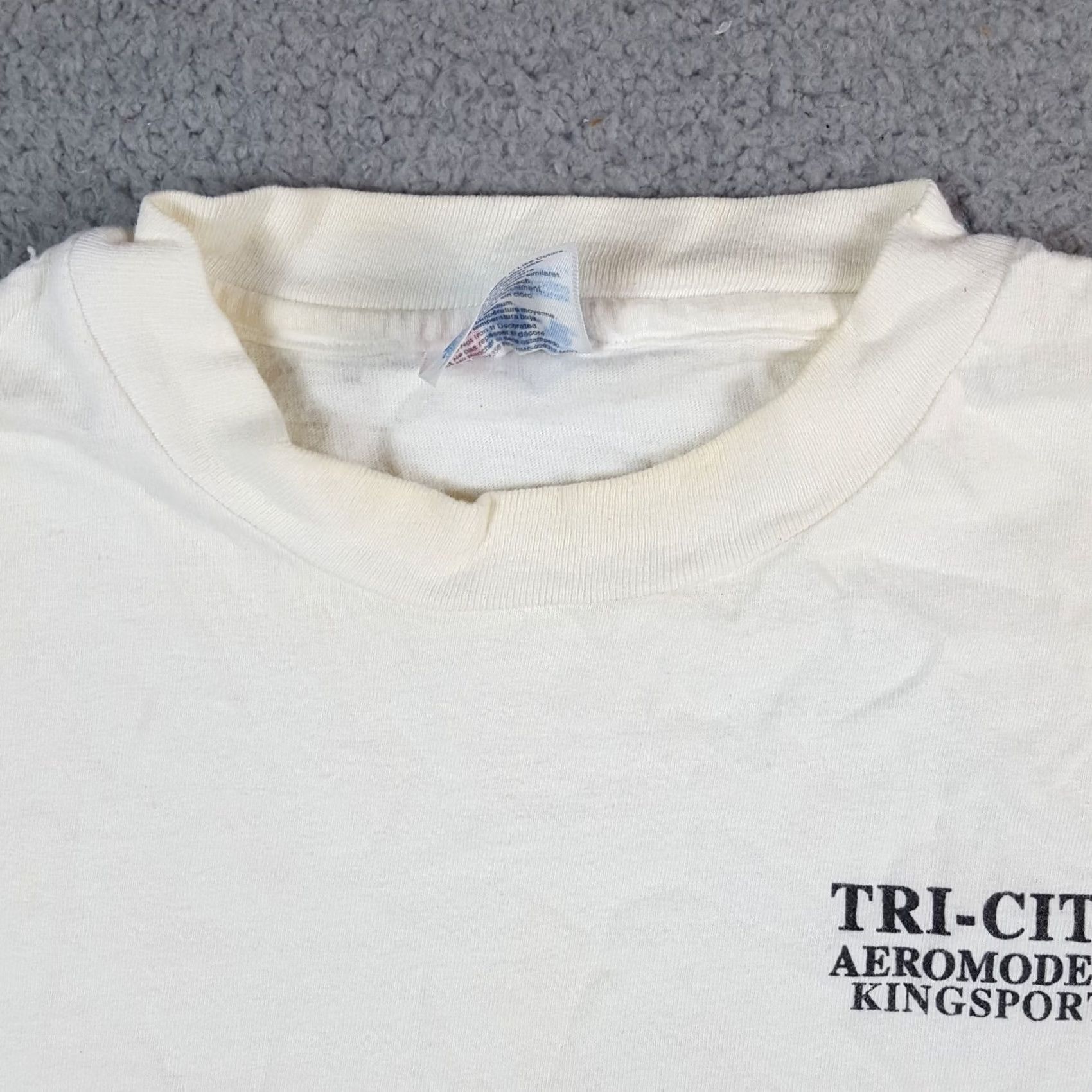 Hanes Vintage Hanes T-Shirt Aeromodelers Airport Model Plane XL White 90s Mens Shirt 90s, Outdoor, Retro, Y2K, Vintage, Airplane, Aero Shirts Size US XL / EU 56 / 4 - 5 Thumbnail