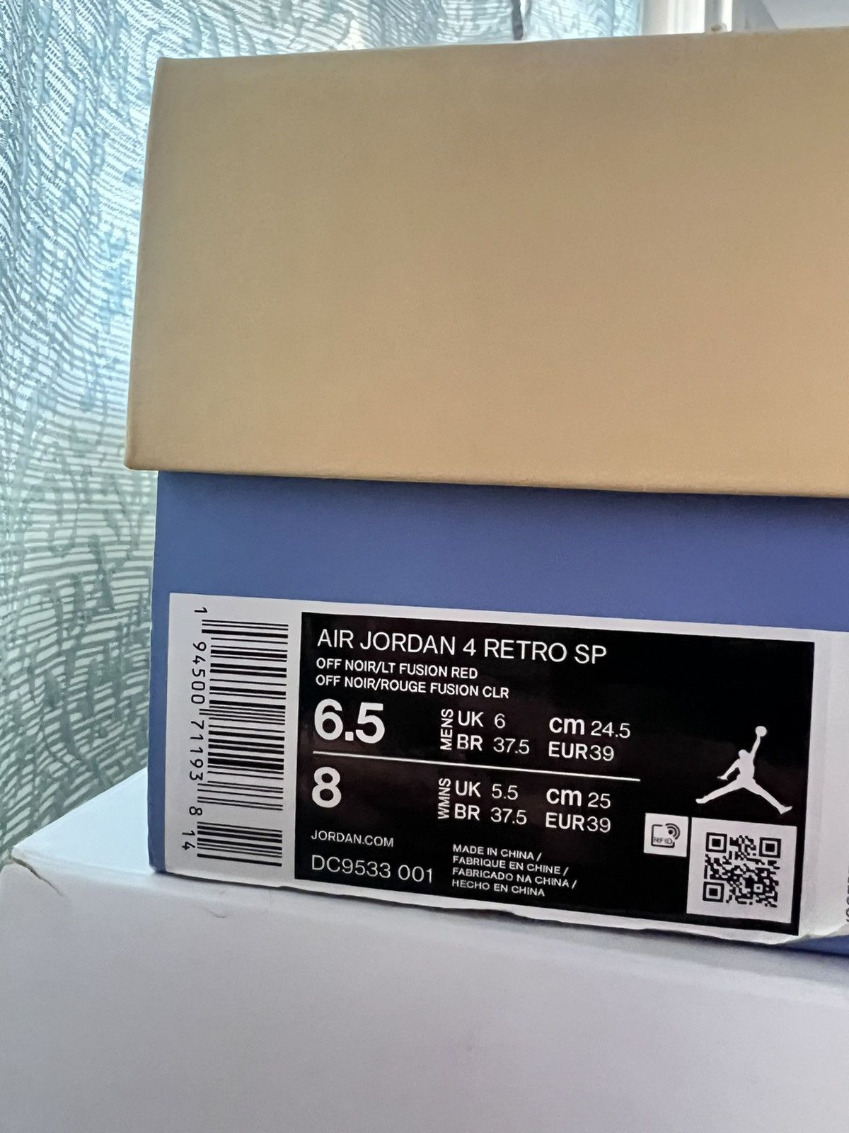 Jordan Brand × Union LA Jordan 4 retro union off Noir size 6.5M Size US 6.5 / EU 39-40 - 6 Thumbnail