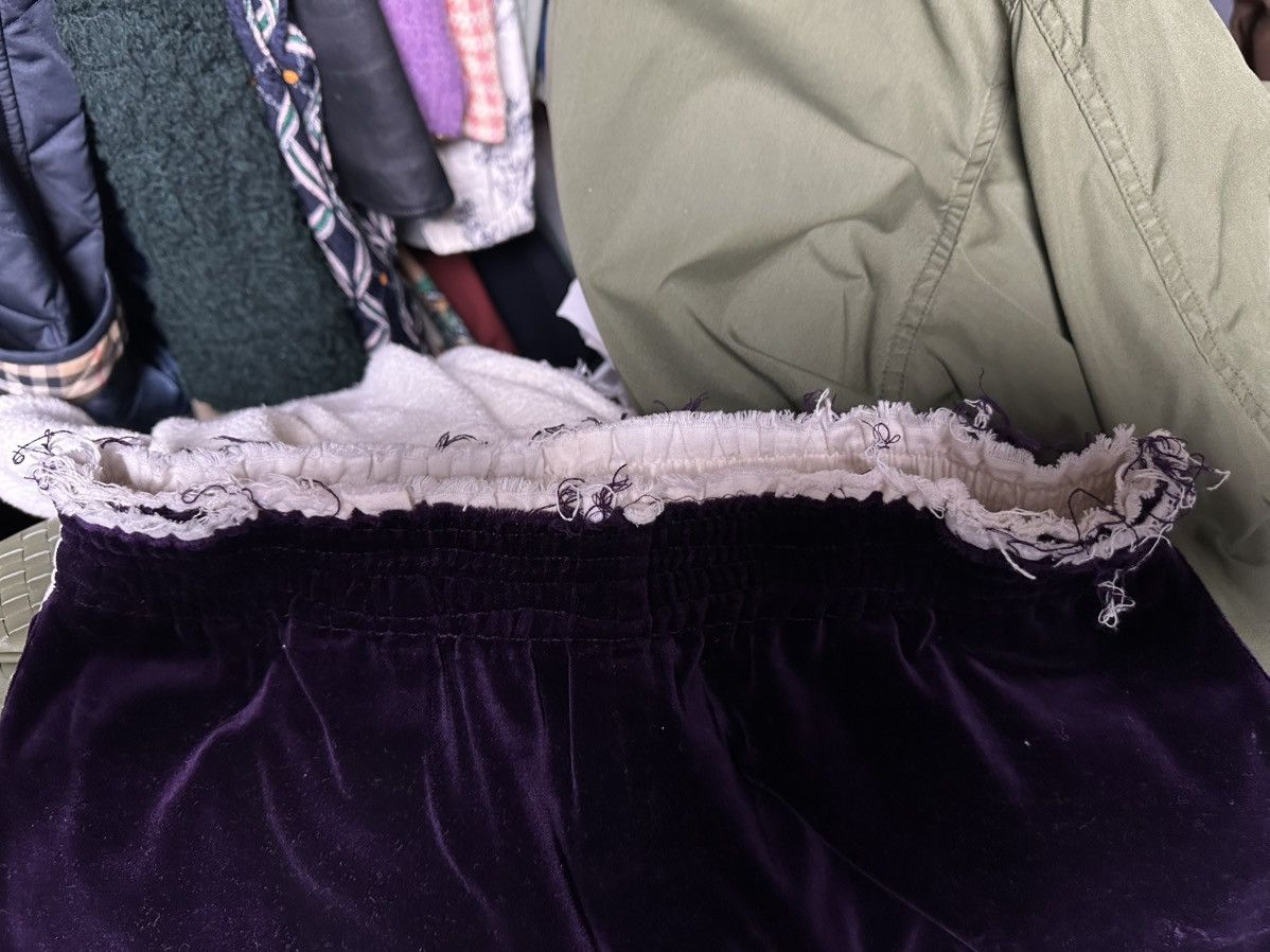 Camiel Fortgens Camiel Fortgens 23FW Piping Velvet Sweat Pants Size US 31 - 4 Thumbnail