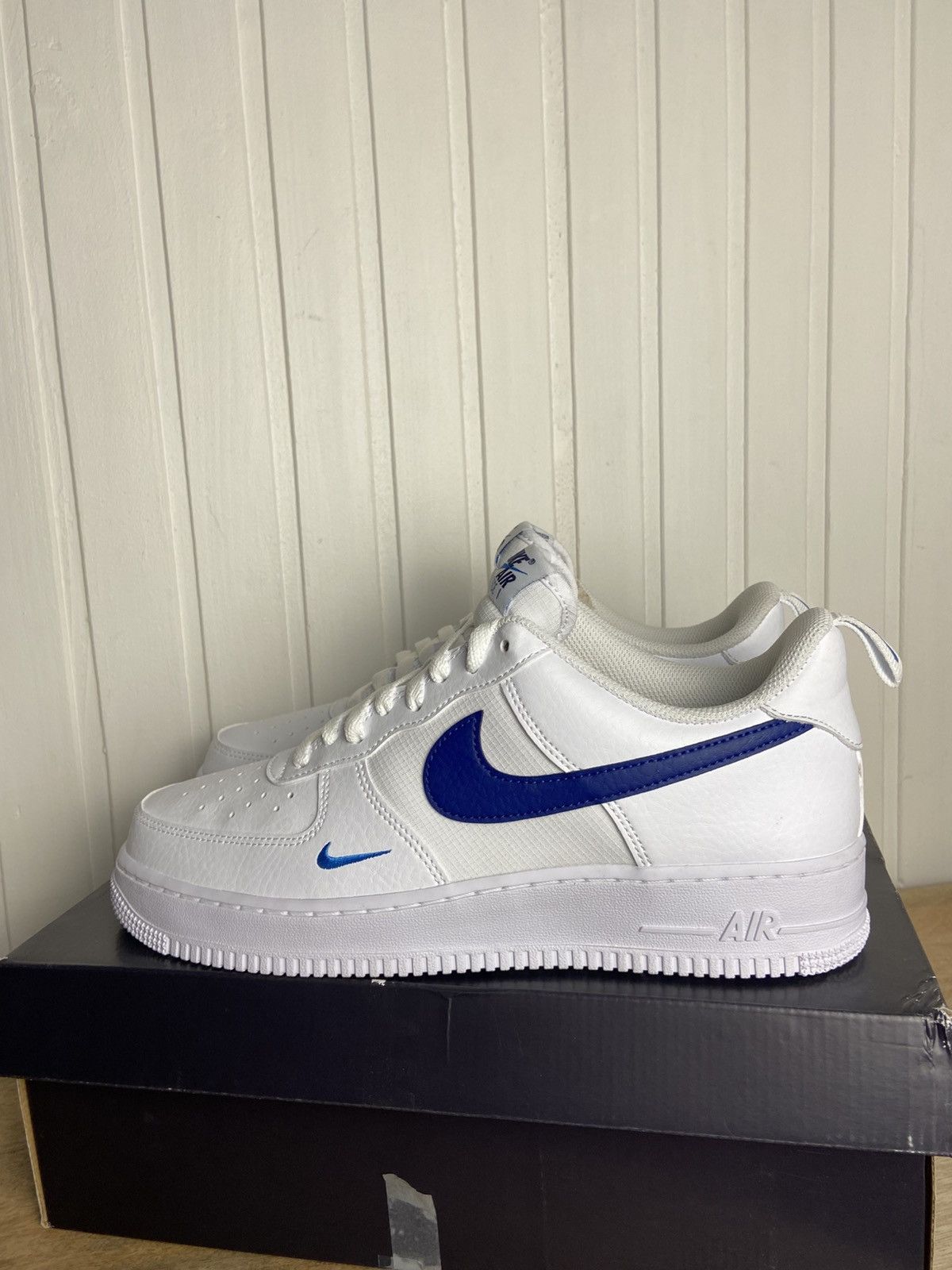 Nike New Nike Air Force 1 Low "White Light Deep Royal" Size 10US Size US 10 / EU 43 - 8 Thumbnail