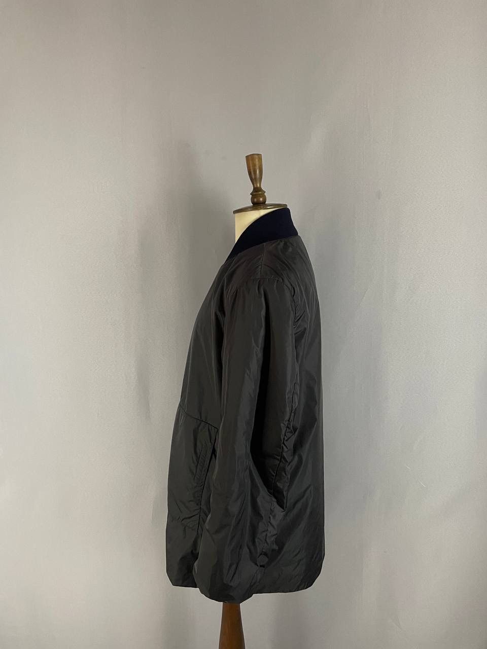 Prada Prada Nylon Jacket Zip Grey Trench Size US L / EU 52-54 / 3 - 5 Thumbnail