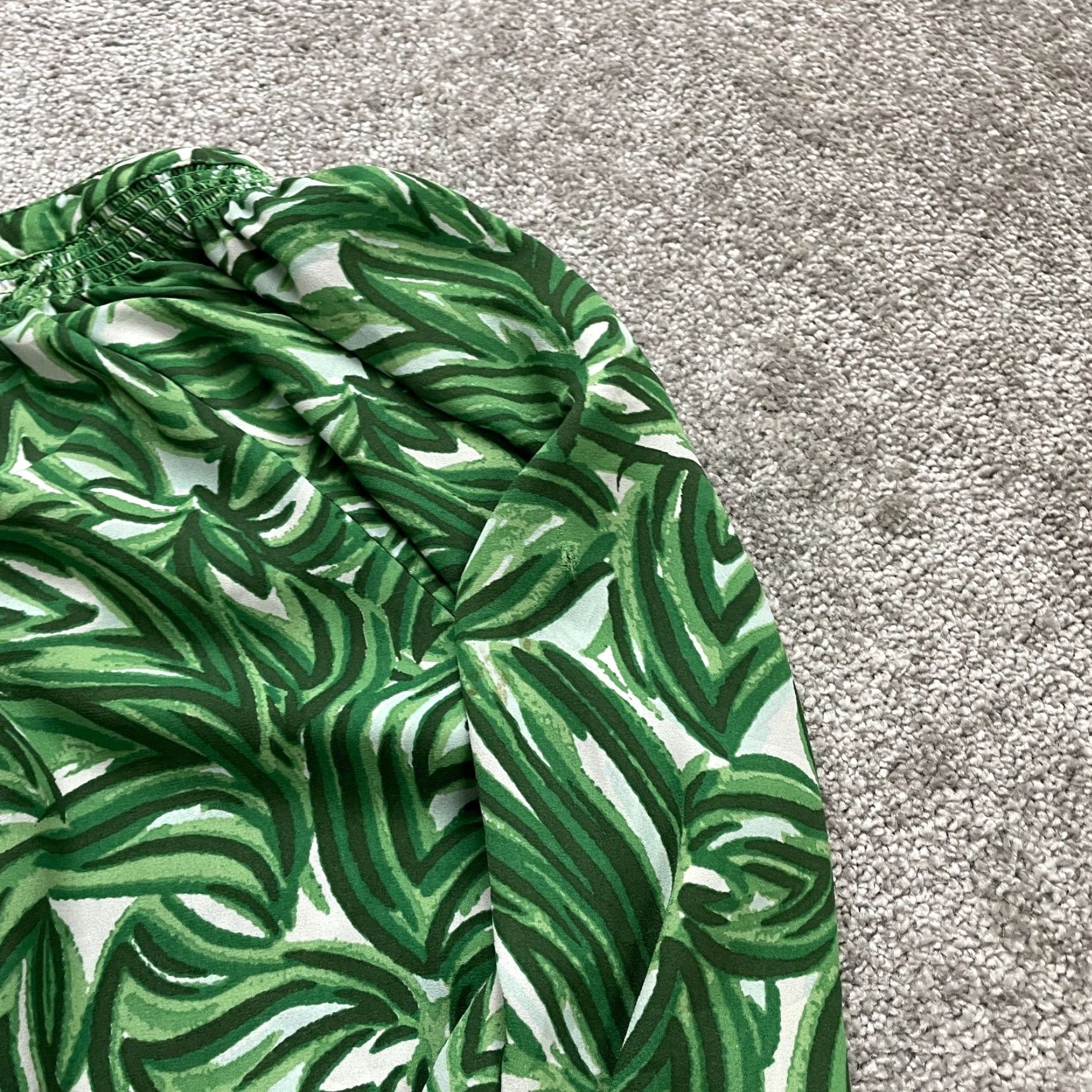 Vintage VINTAGE New Directions Tunic Blouse Womens 2XL Green Long Sleeve Tropical Casual Top Size XXL / US 16-18 / IT 52-54 - 5 Thumbnail