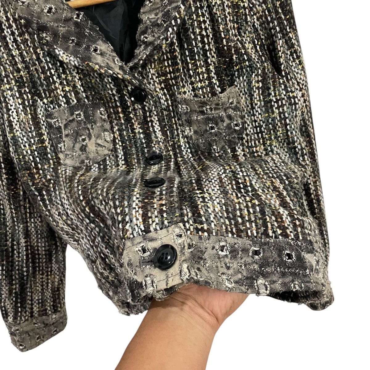 Japanese Brand Vintage Adesso Lora Distressed Style Jacket Size L / US 10 / IT 46 - 7 Thumbnail