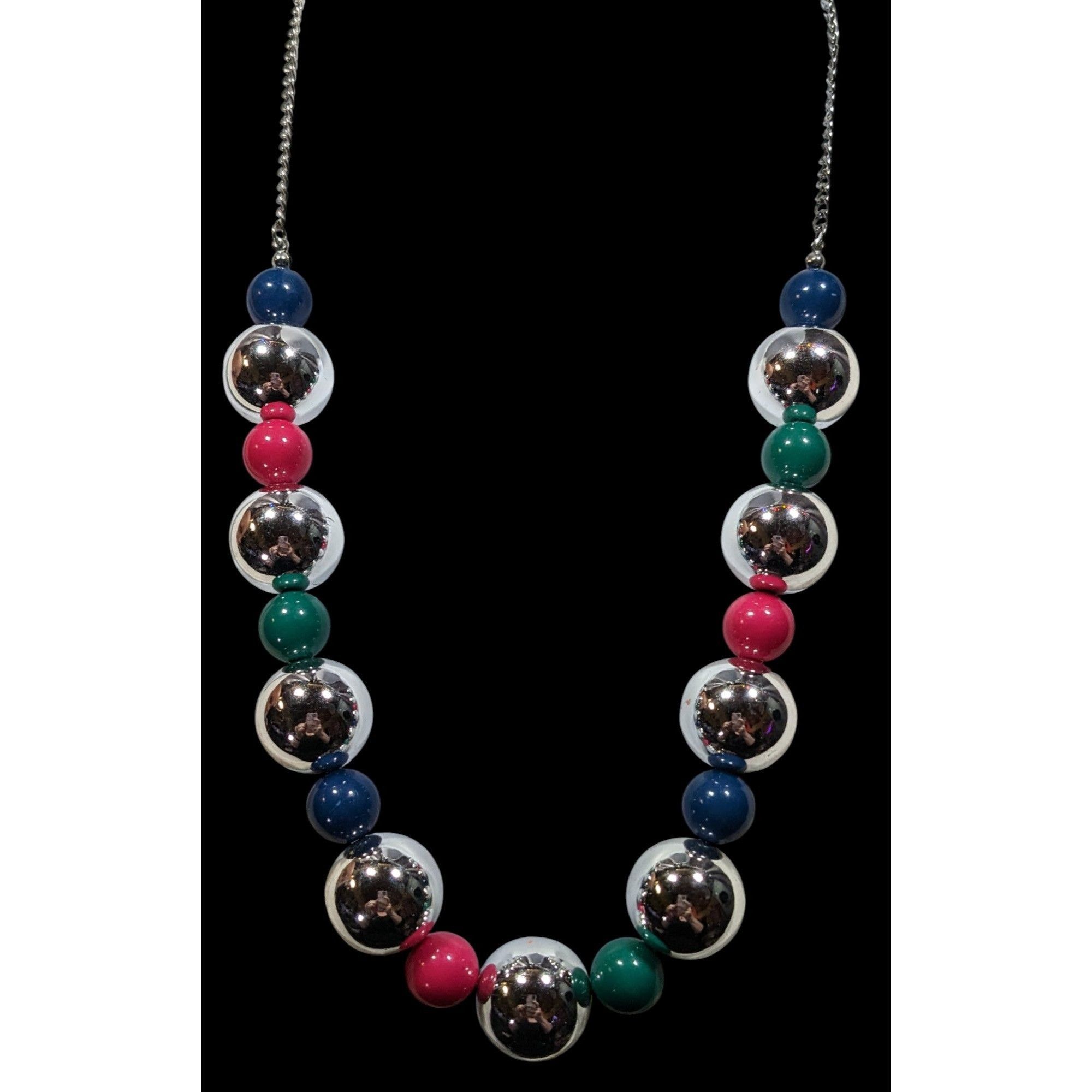 Other Paparazzi Top Pop Silver Tone And Multi Color Beaded Necklac Size ONE SIZE - 2 Thumbnail