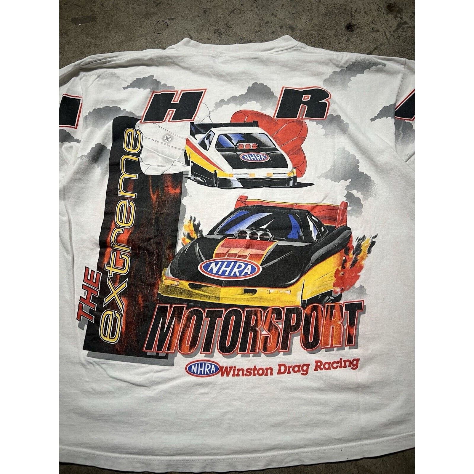 Vintage Vintage 1990s NHRA AOP Shirt Winston Drag Racing — XL Size US XL / EU 56 / 4 - 8 Thumbnail