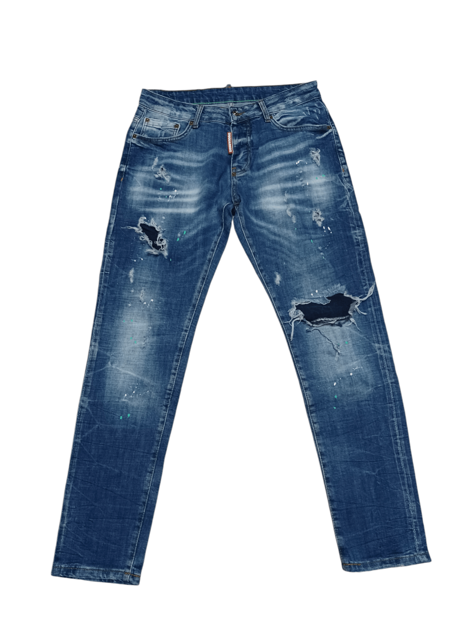 Dsquared2 DSQUARED 2 MADE IN ITALY DISTRESSED AVANT GARDE JEANS Size US 31 - 1 Thumbnail