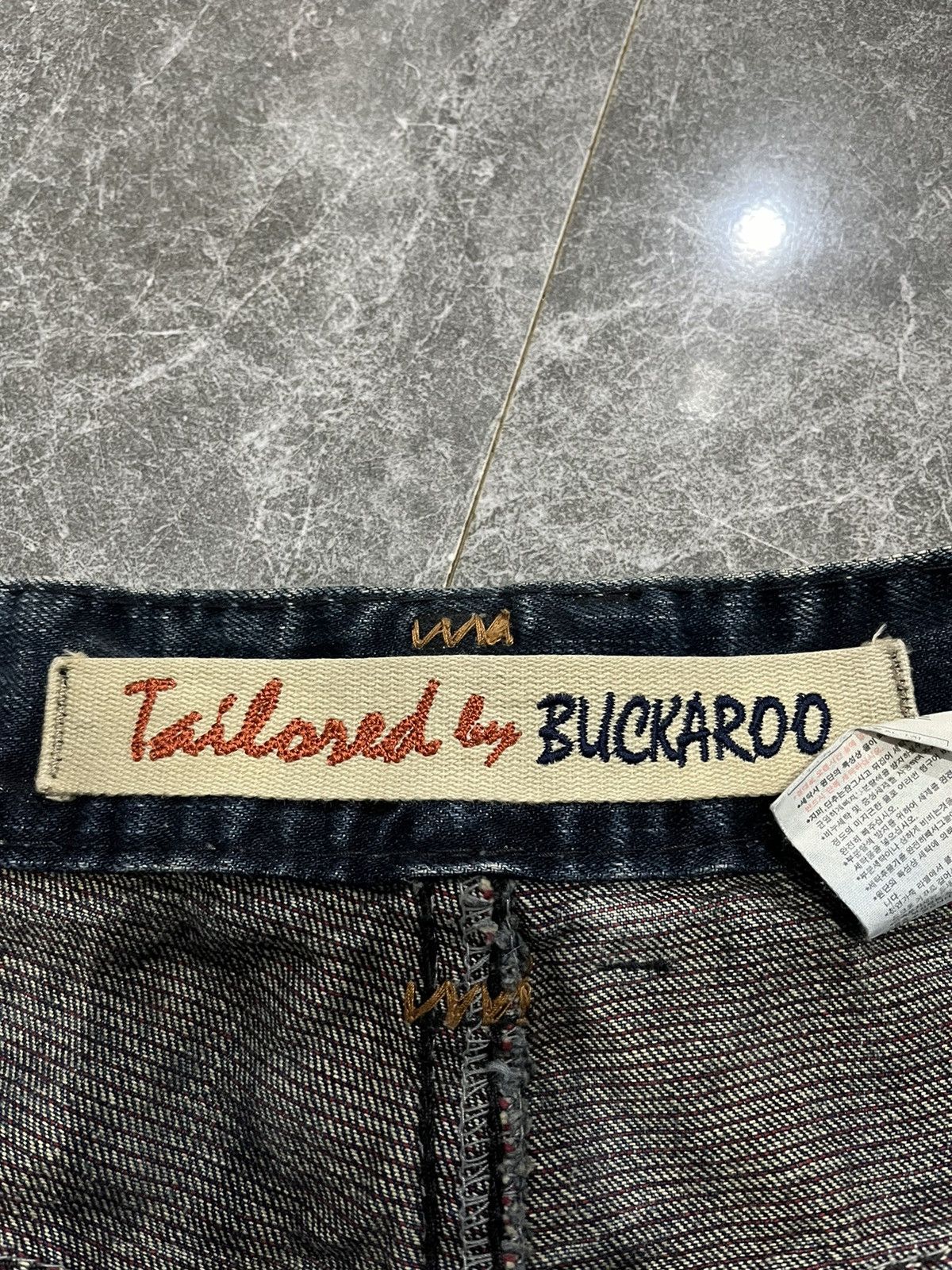 If Six Was Nine Y2K Flared Buckaroo Distress Jeans Size US 32 / EU 48 - 8 Thumbnail