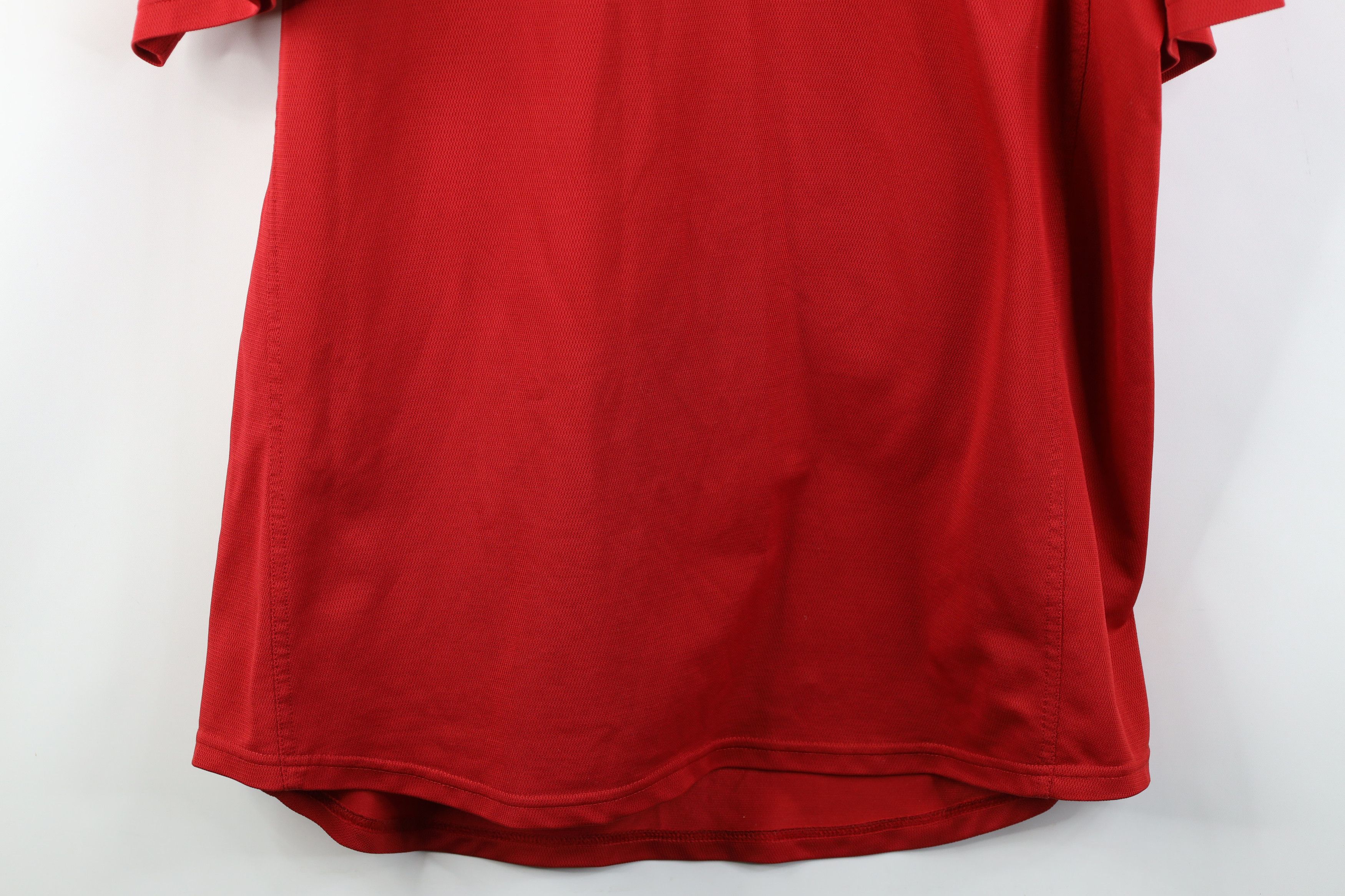 Nike Vintage Y2K Nike Mini Swoosh Knit Short Sleeve T-Shirt Red Size US XL / EU 56 / 4 - 3 Thumbnail