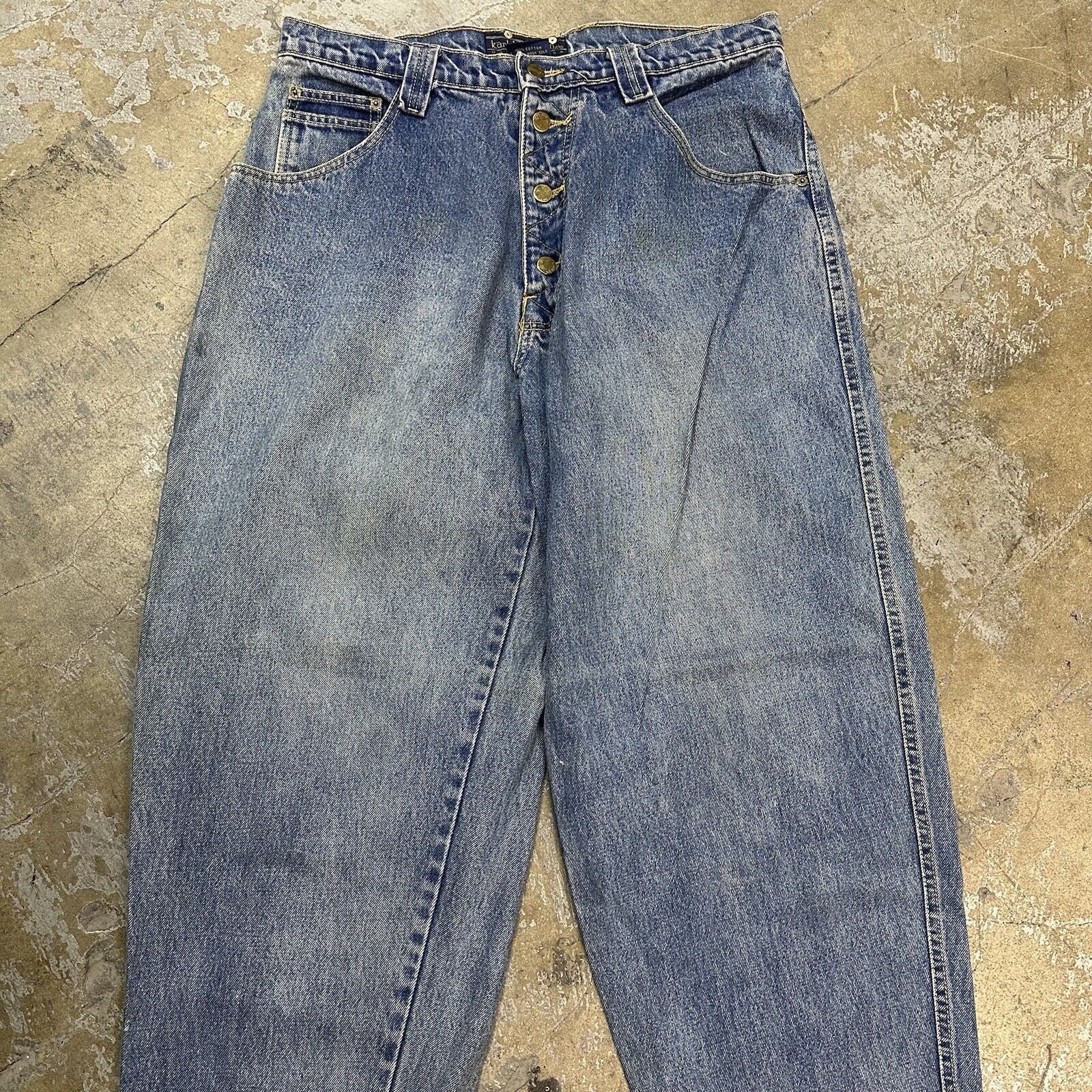 JNCO × Karl Kani × Pelle Pelle Vintage 90s Karl Kani Baggy Denim Jeans Size 36 Made In USA Size US 36 / EU 52 - 3 Thumbnail