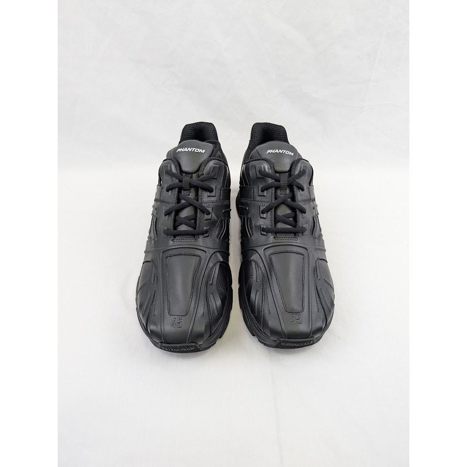 Balenciaga o1rshd1 Nappa Silk Phantom Sneakers in Black Size US 12 / EU 45 - 16 Thumbnail