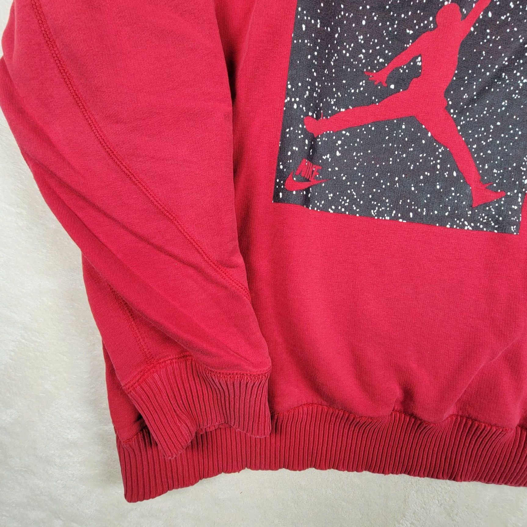 Nike NIKE AIR MICHAEL JORDAN FLIGHT SWEATSHIRT XL Red/Black Pullover Men’s Size US XL / EU 56 / 4 - 2 Thumbnail