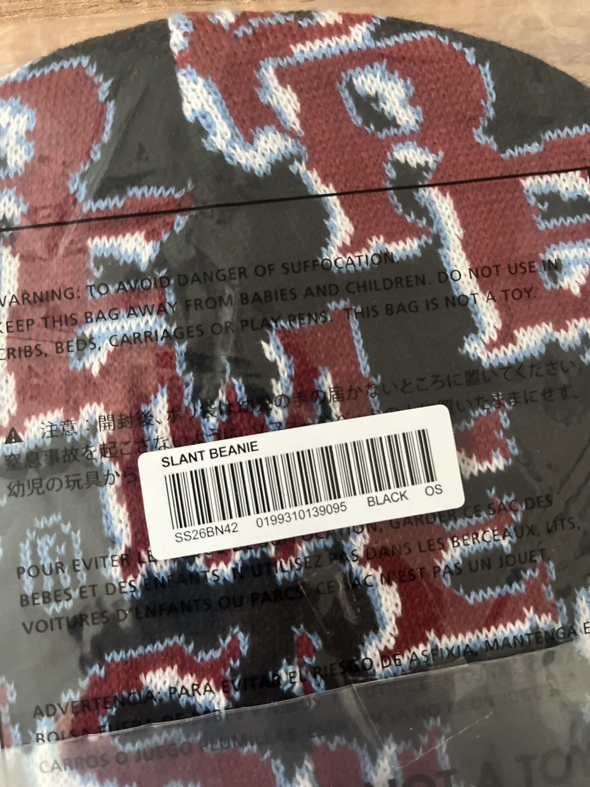Supreme Supreme Slanted Gothic Outline Beanie Size ONE SIZE - 7 Thumbnail