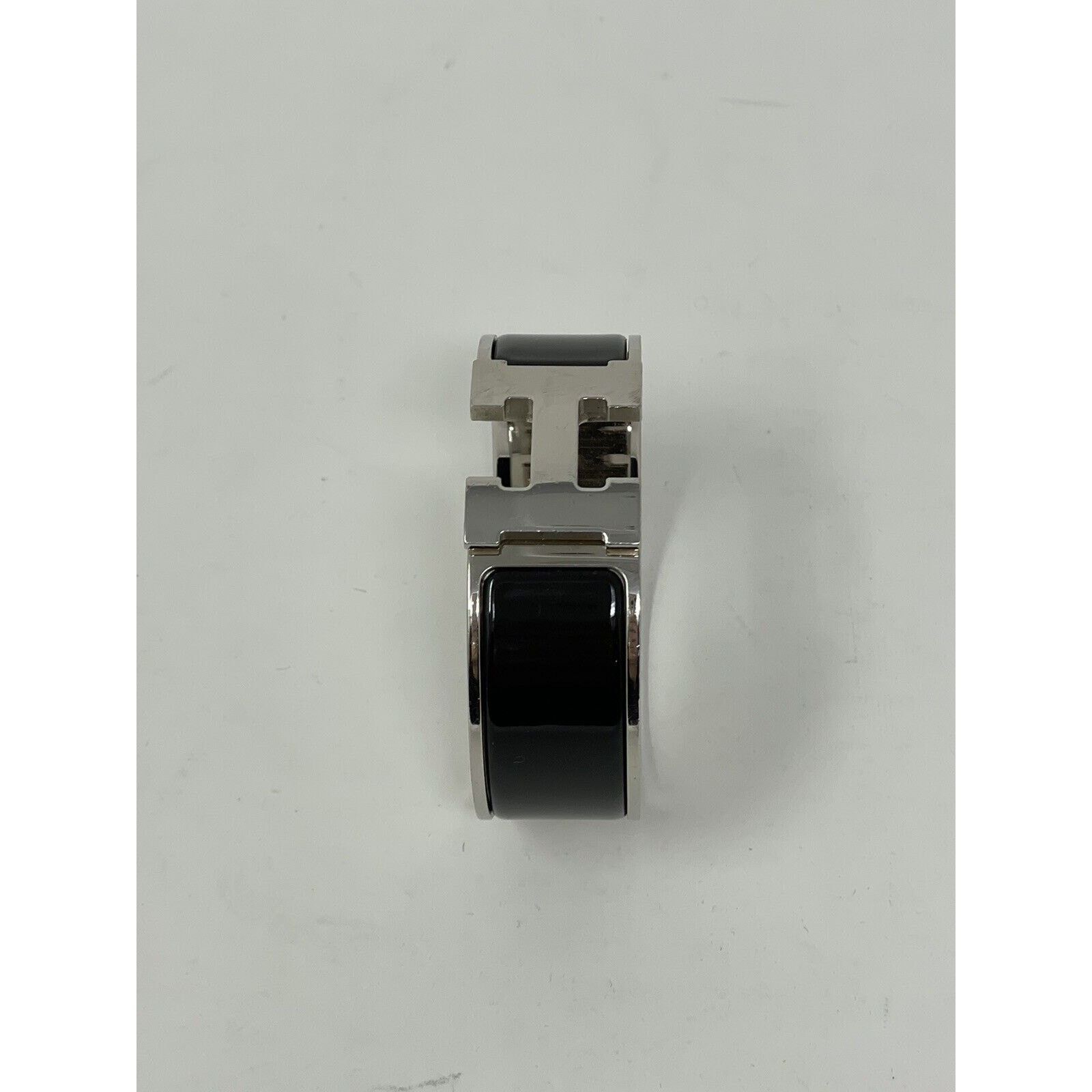 Hermes Hermes Clic Clac H Bracelet Black and Silver Size ONE SIZE - 6 Thumbnail