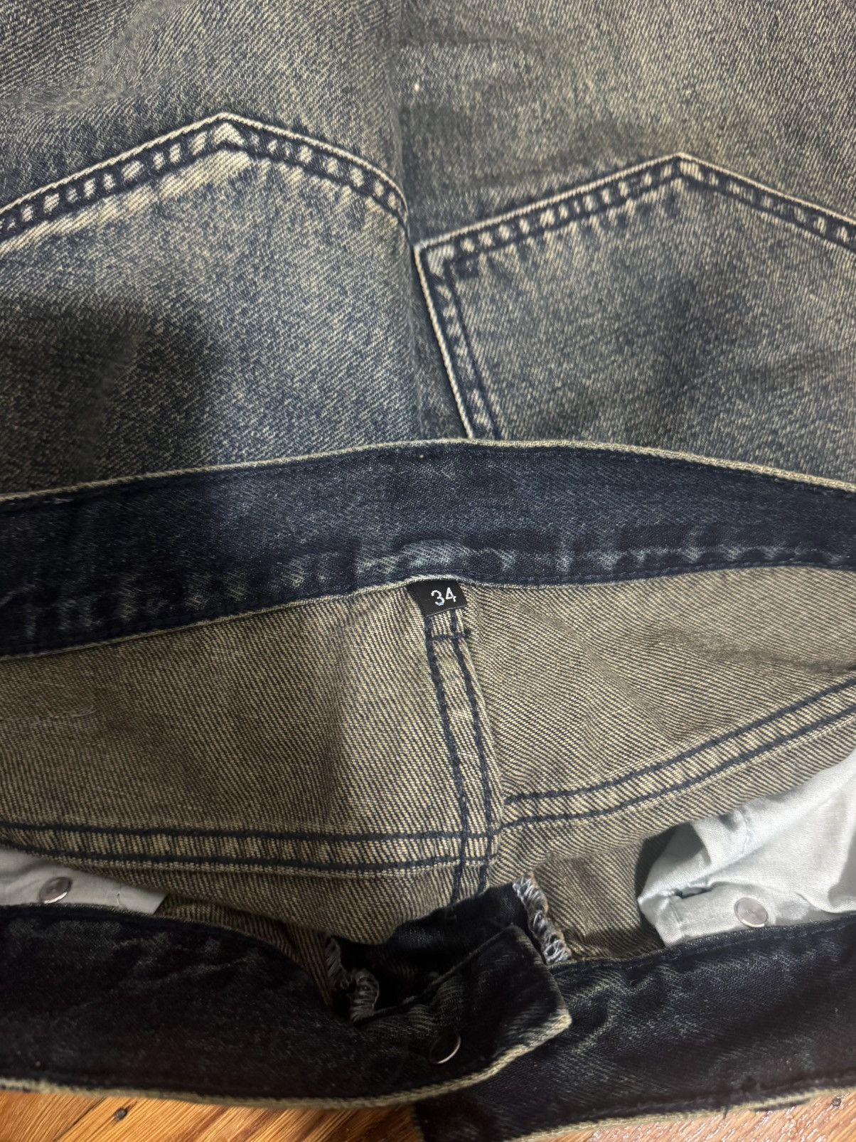 Japanese Brand Aprils Array A cut flared denim Size US 34 / EU 50 - 5 Thumbnail