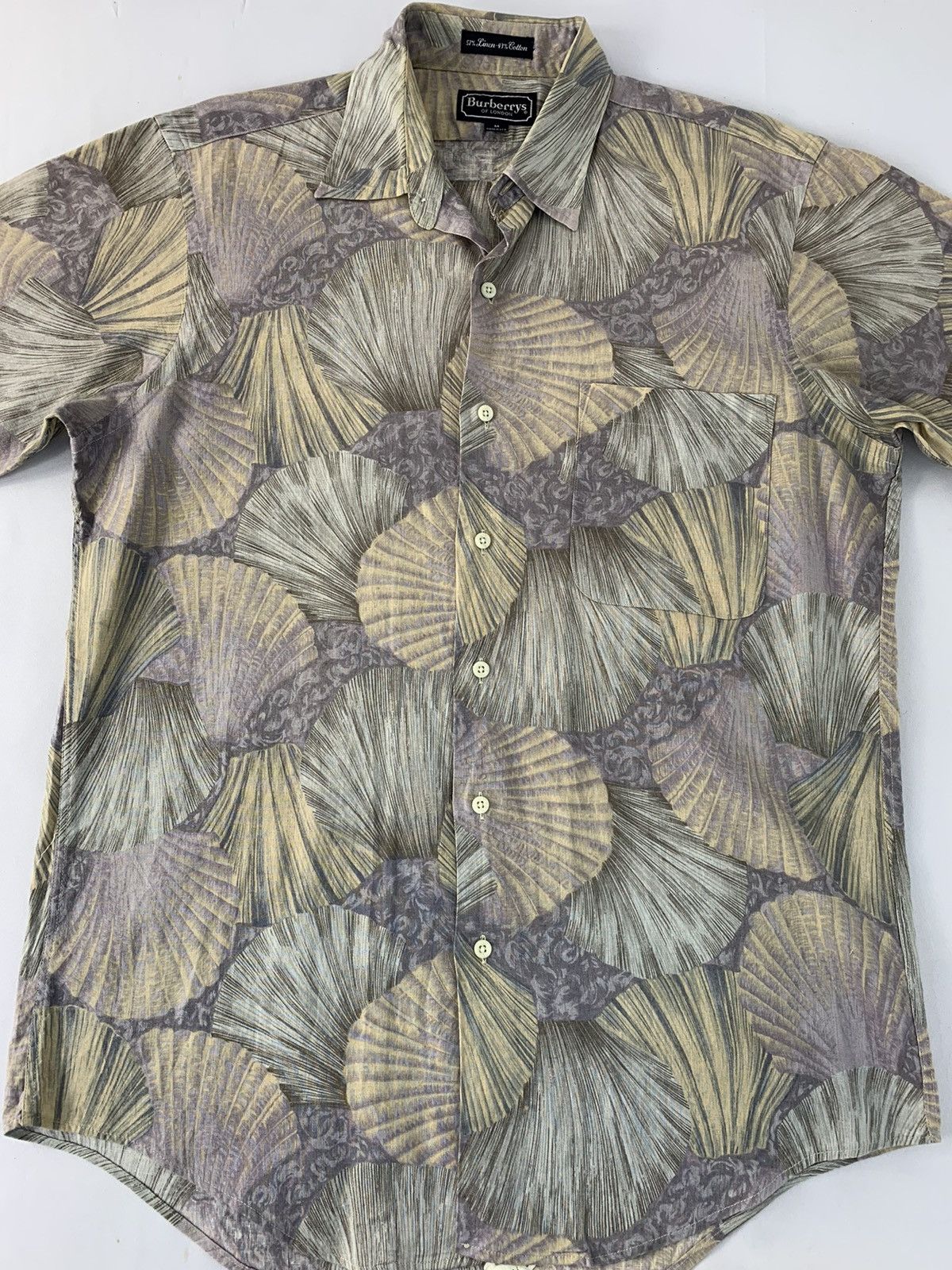 Burberry × Vintage Rare 90s Burberrys Of London Button Up Shirt Shell Design Size US L / EU 52-54 / 3 - 2 Thumbnail