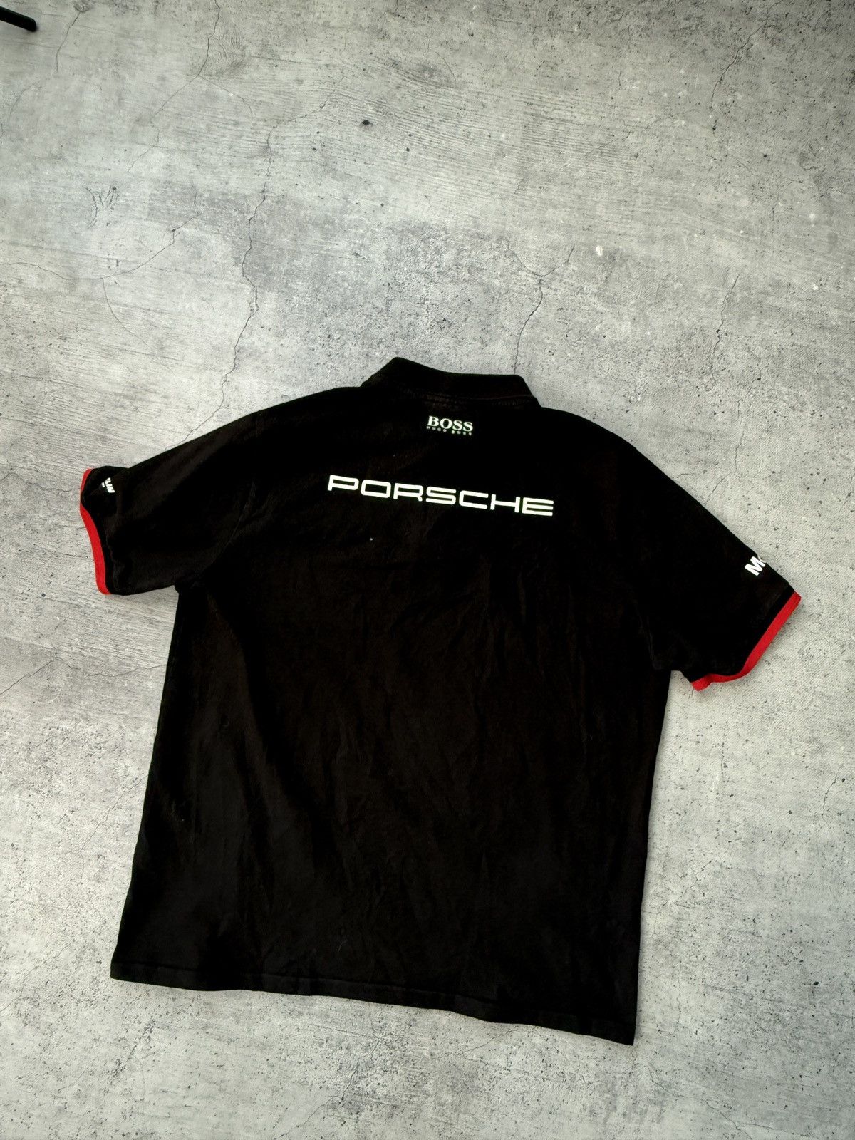 Vintage Vintage Porsche Hugo Boss racing polo t-shirt Size US XL / EU 56 / 4 - 5 Thumbnail