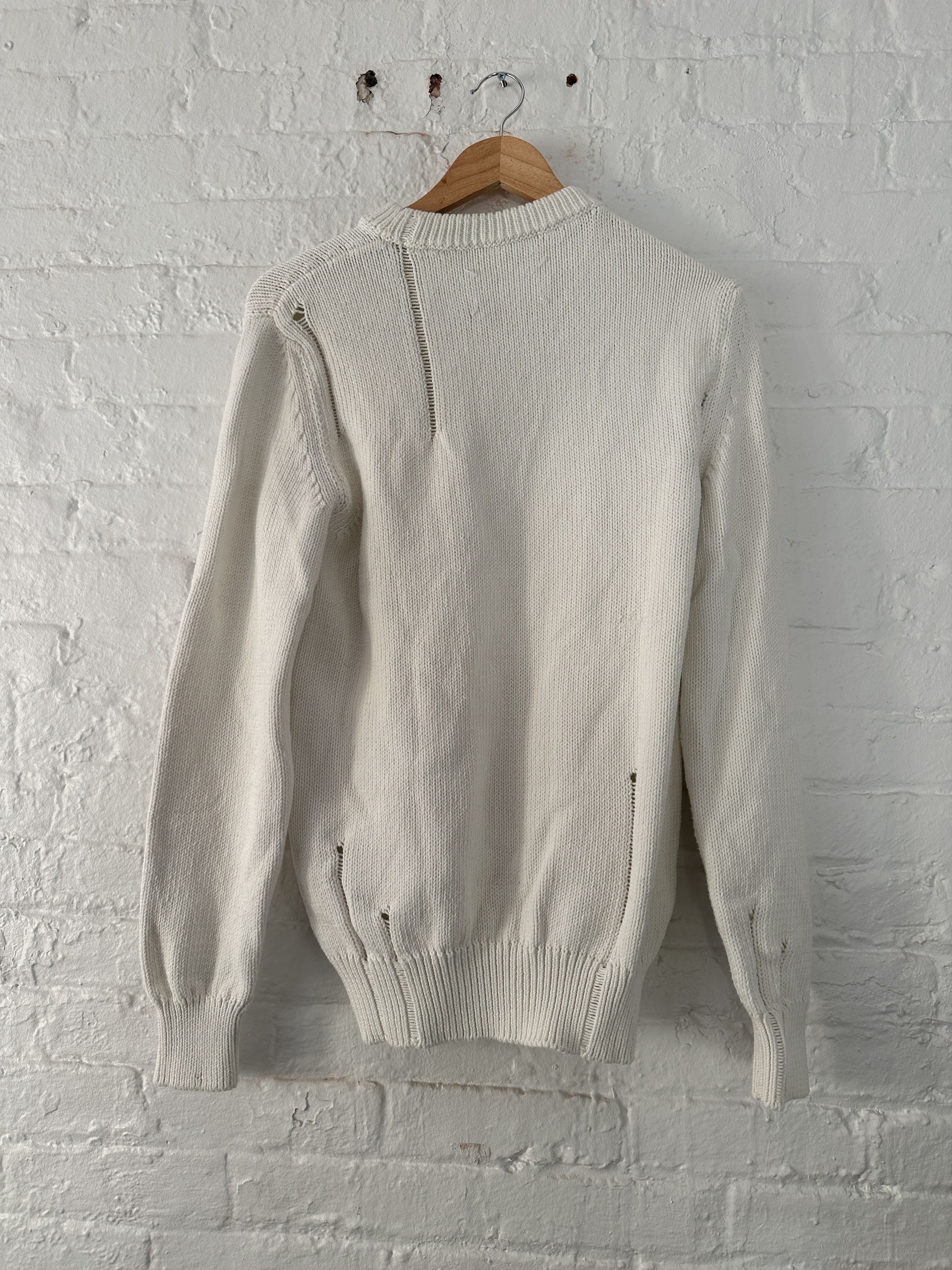 Maison Margiela Maison Margiela Distressed Knit Sweater Size US S / EU 44-46 / 1 - 6 Thumbnail