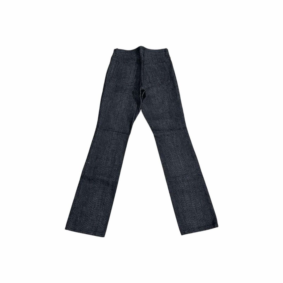 If Six Was Nine × Japanese Brand × Le Grande Bleu (L.G.B.) 🔥Y2K Japanese Flared Denim Snakeskin Embroidered Reptile Size US 30 / EU 46 - 7 Thumbnail