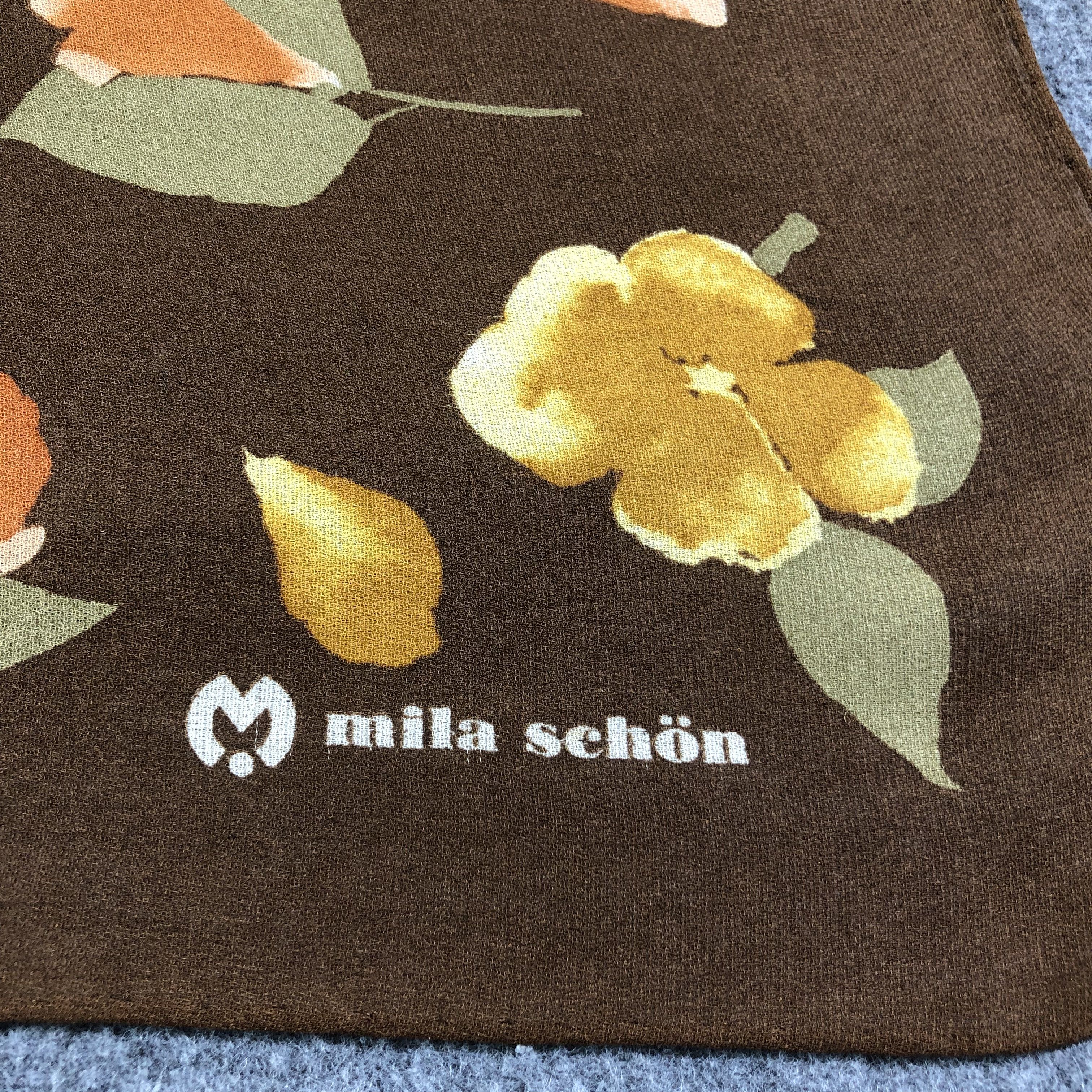 Vintage Vintage Mila Schon Floral Hand Rolled Silk Scarf M695 Size ONE SIZE - 3 Thumbnail