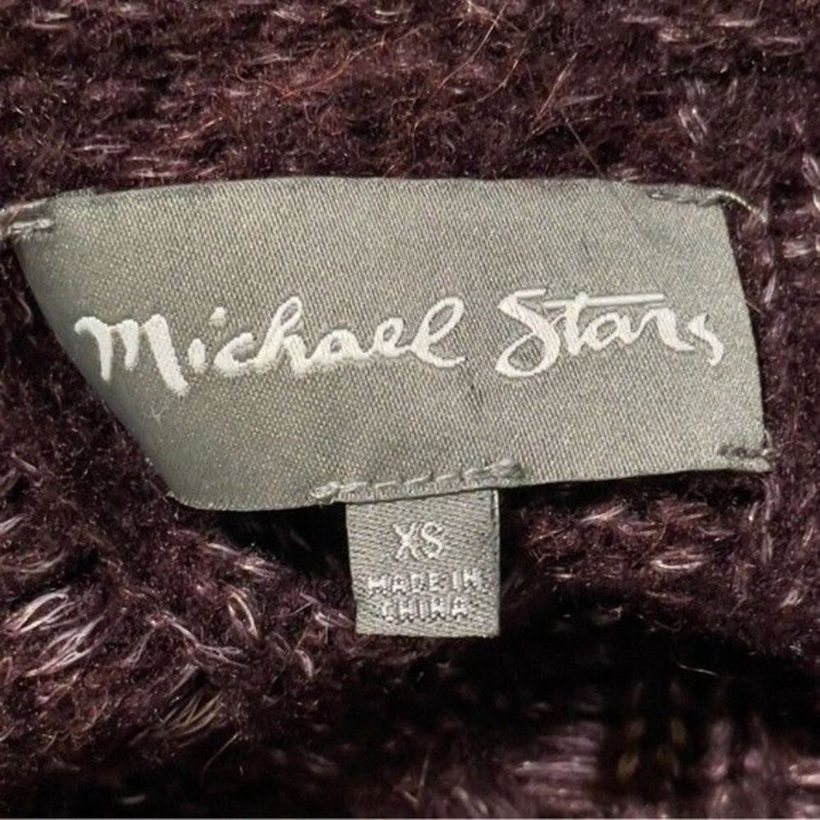 Michael Stars Michael Stars XS Marled Cable Knit Sweater Alpaca Wool Size XS / US 0-2 / IT 36-38 - 7 Thumbnail