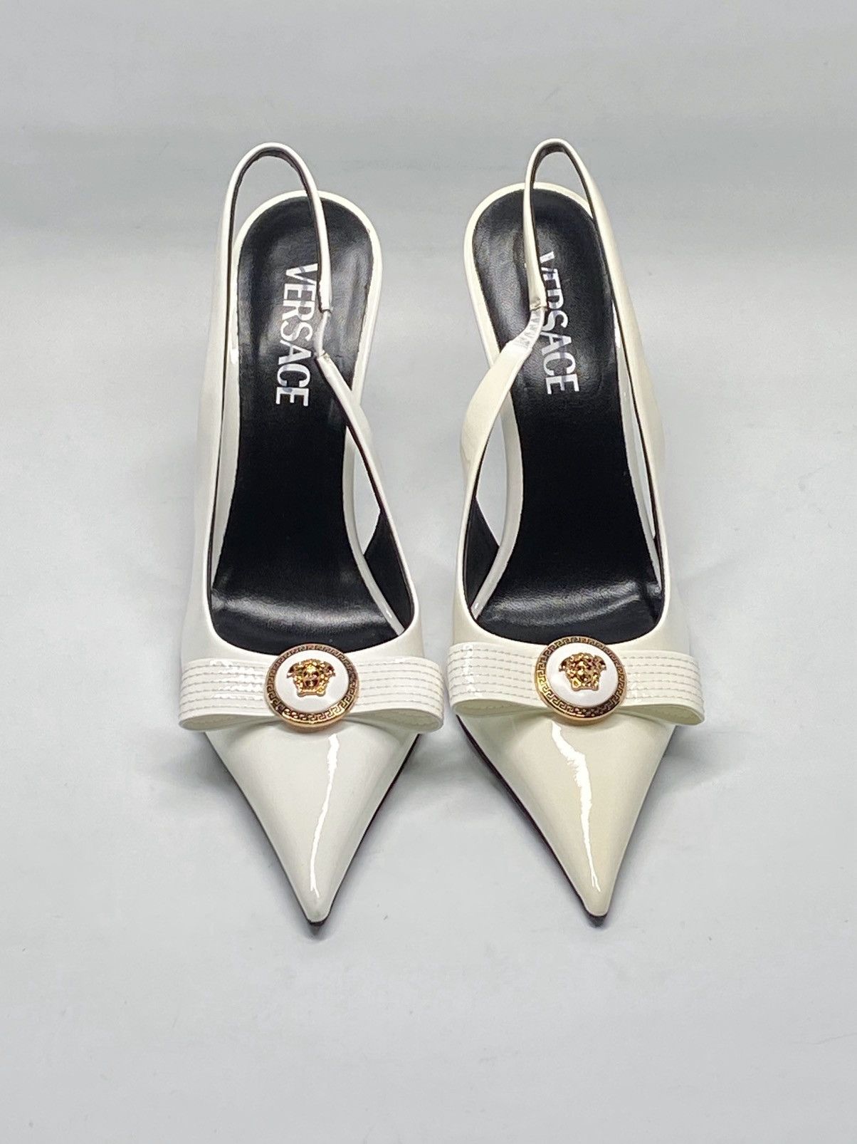 Versace Versace Gianni Ribbon 110mm Slingback Pumps size 37.5 Size US 7.5 / IT 37.5 - 5 Thumbnail