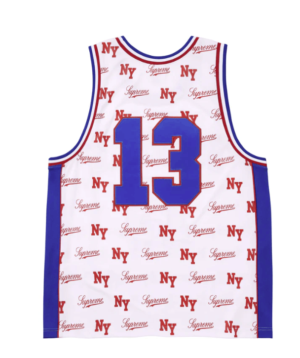 Supreme Supreme Mitchell & Ness Monogram Basketball Jersey Size US XL / EU 56 / 4 - 5 Thumbnail