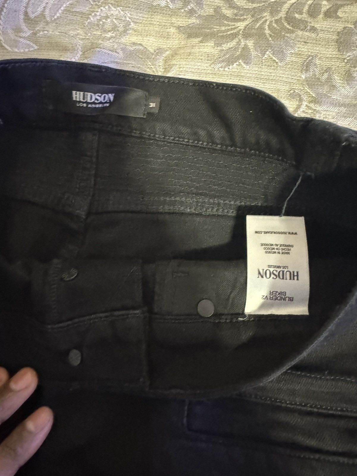 Hudson Hudson Black Slim Biker Jeans Size US 31 - 2 Thumbnail