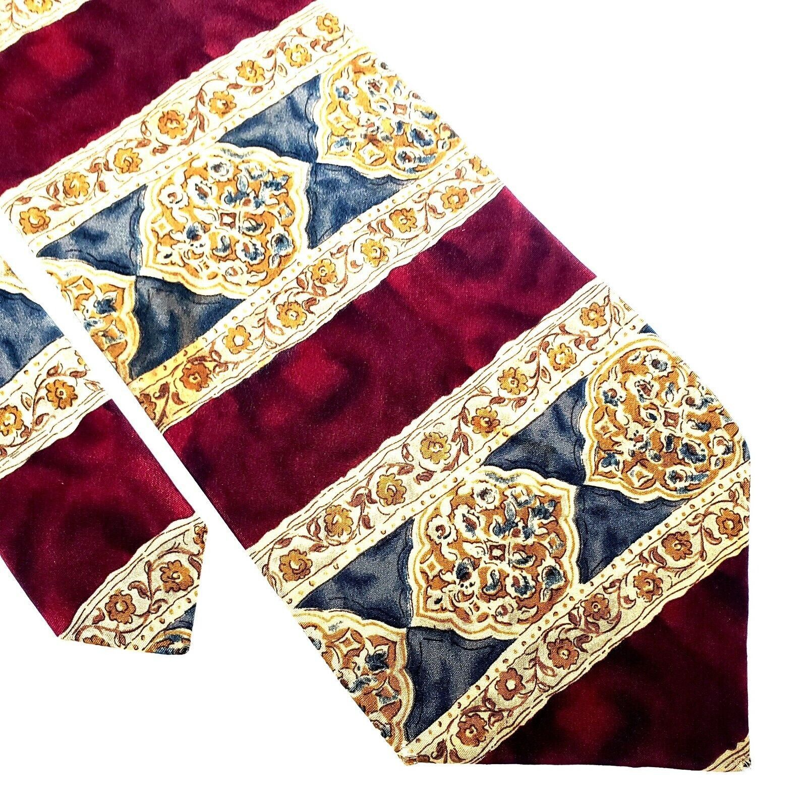 Chaps Chaps Ralph Lauren Silk Tie Red Abstract Print Classic Size ONE SIZE - 1 Thumbnail