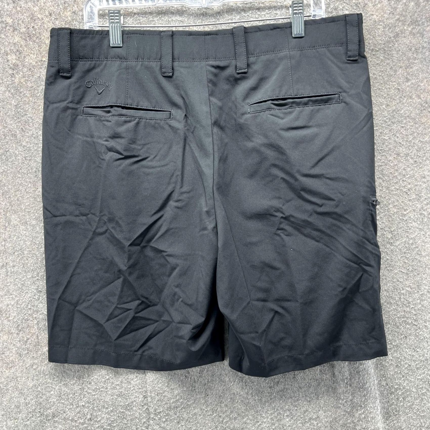 Callaway Callaway Shorts Mens 36 Black Chino Golf Performance Stretch Zip Pocket 9 Inch Size US 36 / EU 52 - 2 Thumbnail