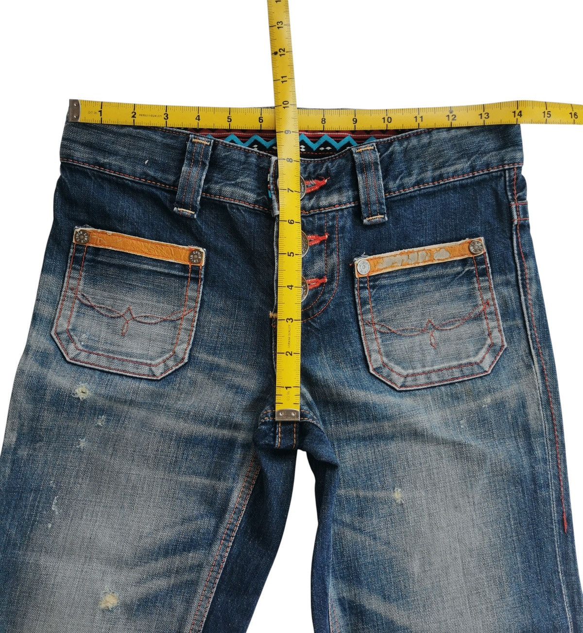 Tornado Mart Vtg Edwin BlueTrip Bushpant Mudwash Bootcut,Flared Denim Size US 28 / EU 44 - 9 Thumbnail
