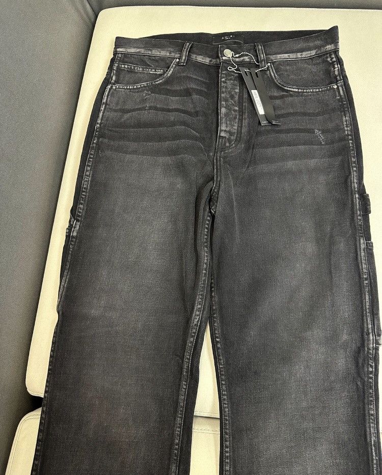Amiri Amiri black grey washed straight leg loose jeans 2412- Size US 30 / EU 46 - 3 Thumbnail