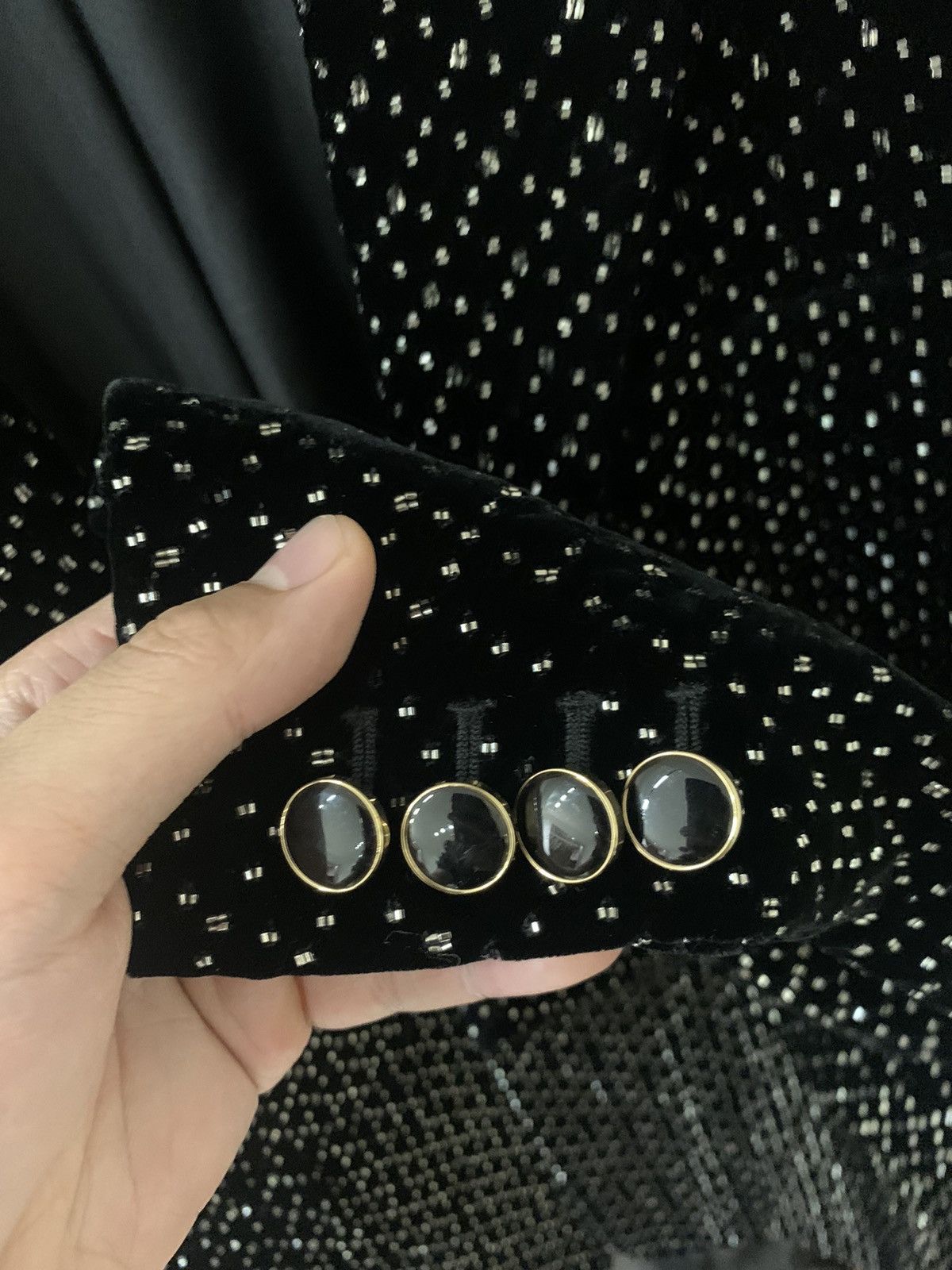 Saint Laurent Paris Saint Laurent 2020FW Stud- Embellished blazer Size US M / EU 48-50 / 2 - 6 Thumbnail